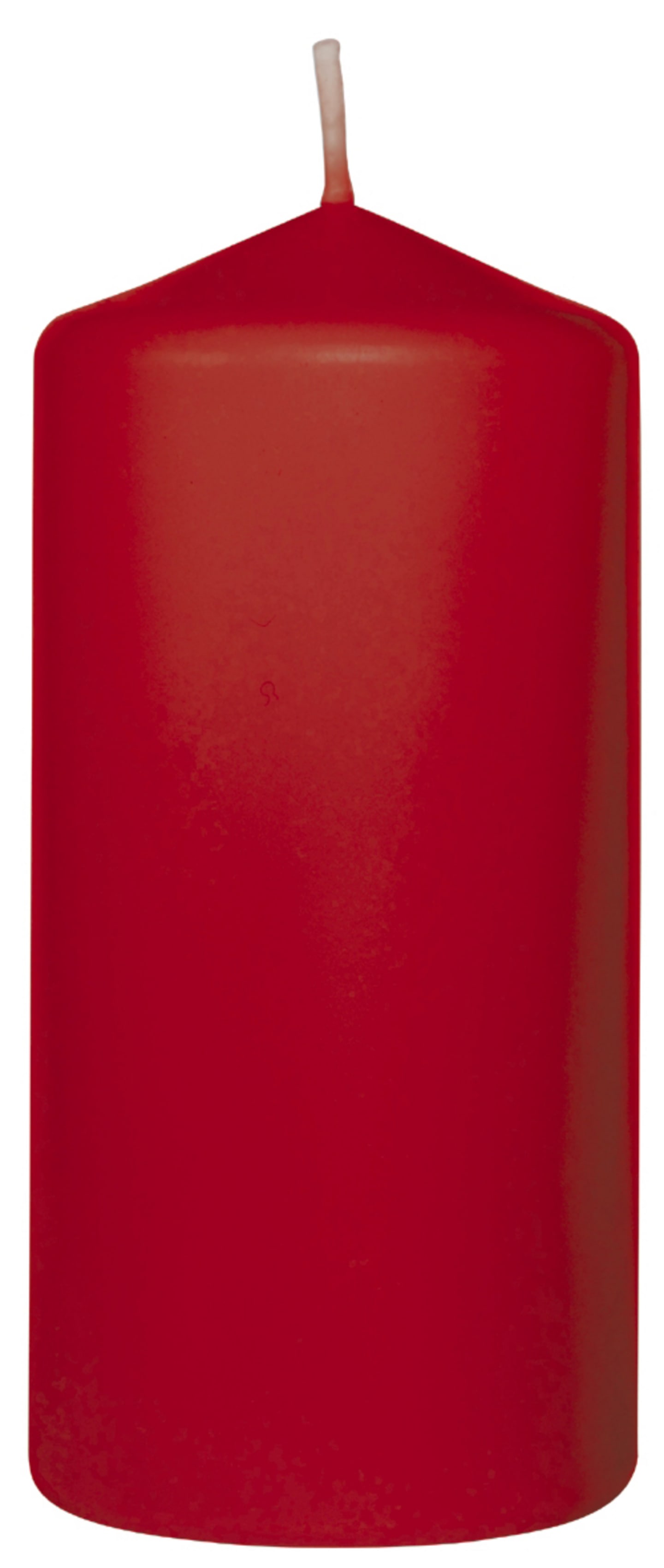 Blockljus röd 6x13cm paraffin 6st