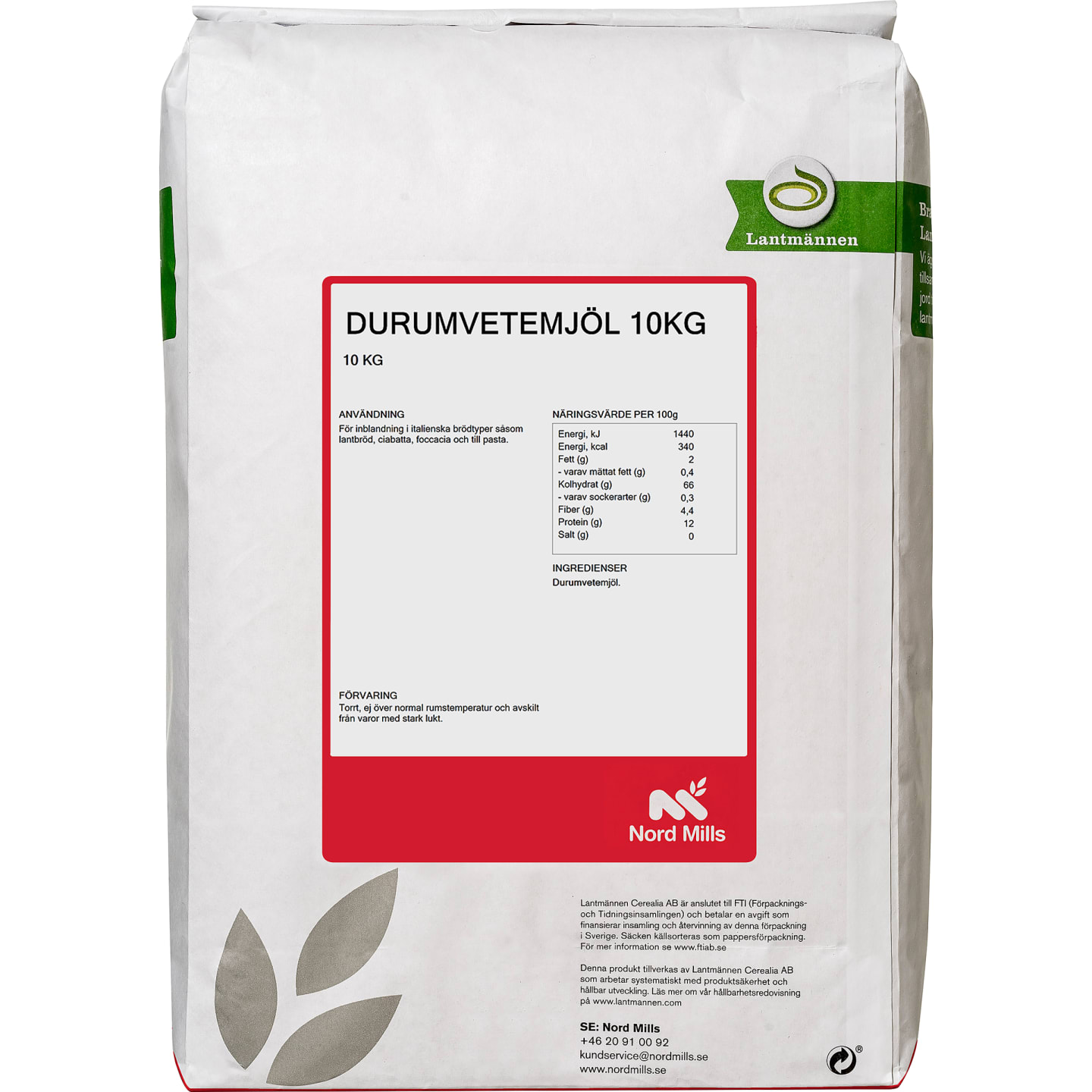 Durumvetemjöl 10kg - Bild 1 av 1