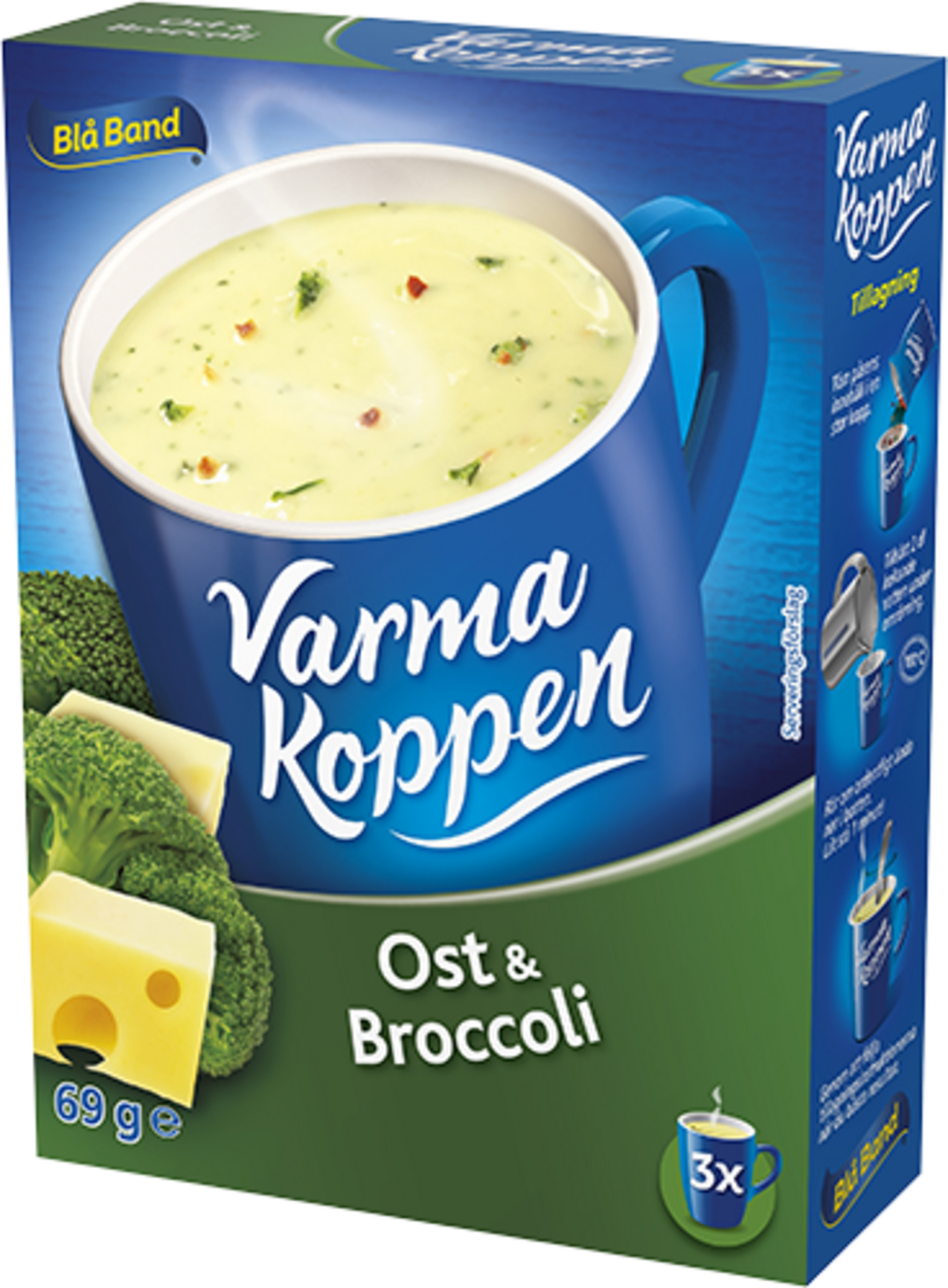 Ost och broccoli Varma koppen 3p 69g