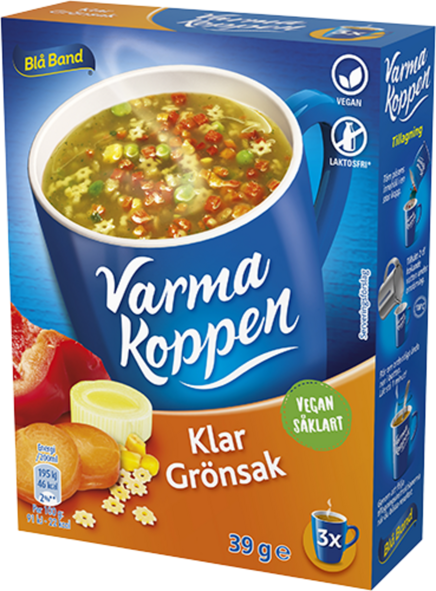 Grönsakssoppa klar Varma koppen 3p 39g - Bild 1 av 1