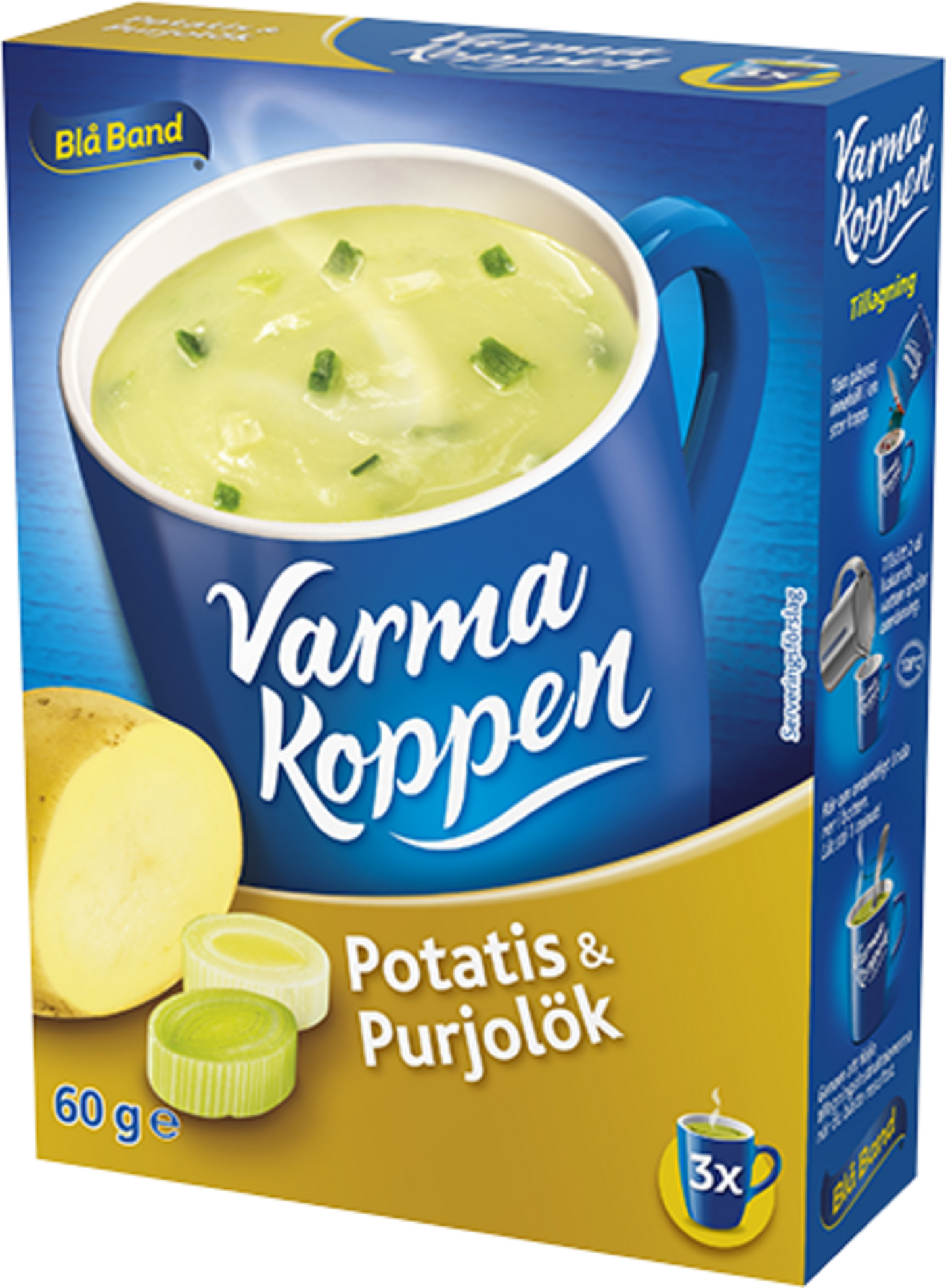 Potatis purjolöksopp Varma koppen 3p 60g