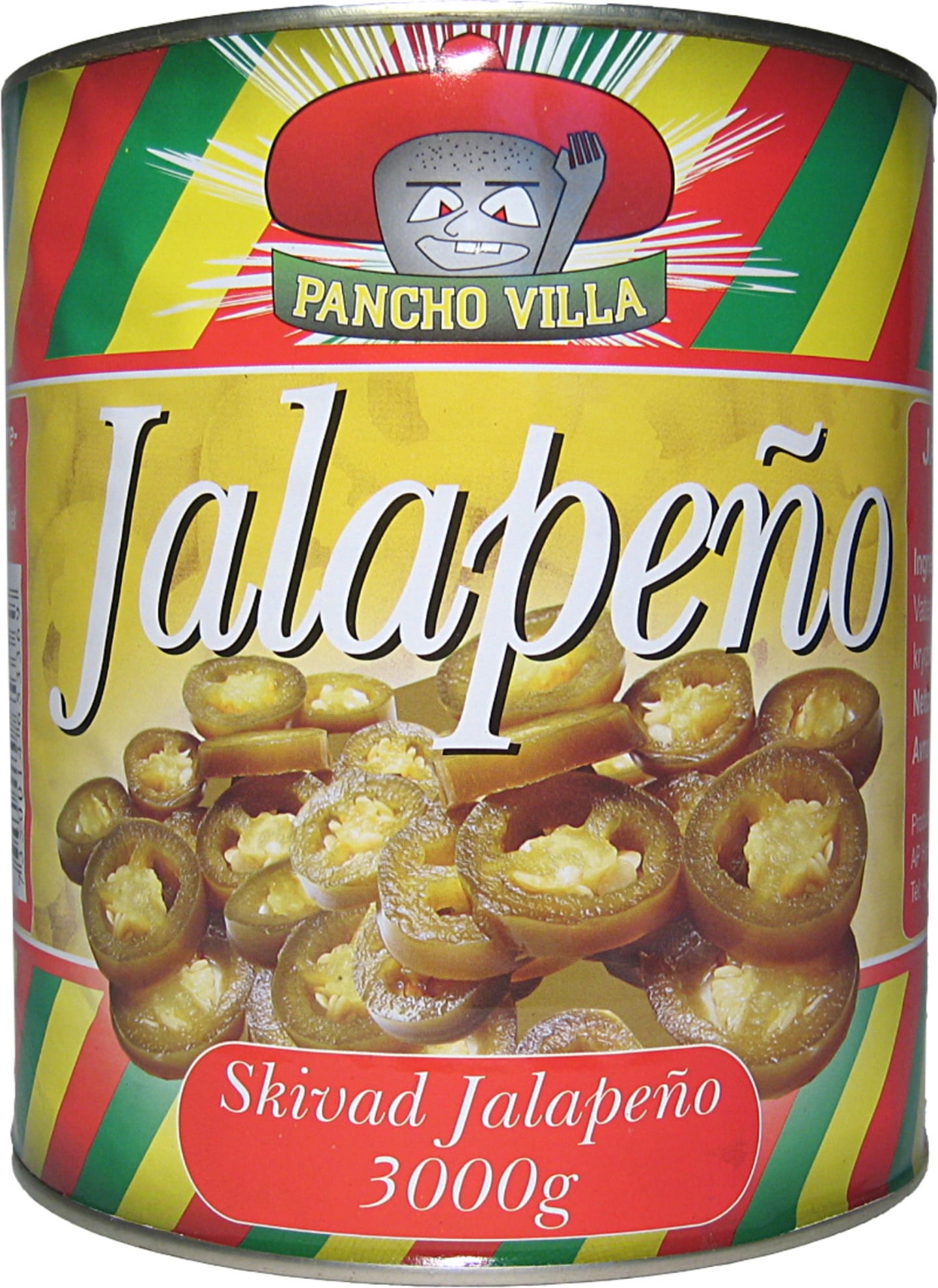 Jalapeño grön skivad 2,9kg