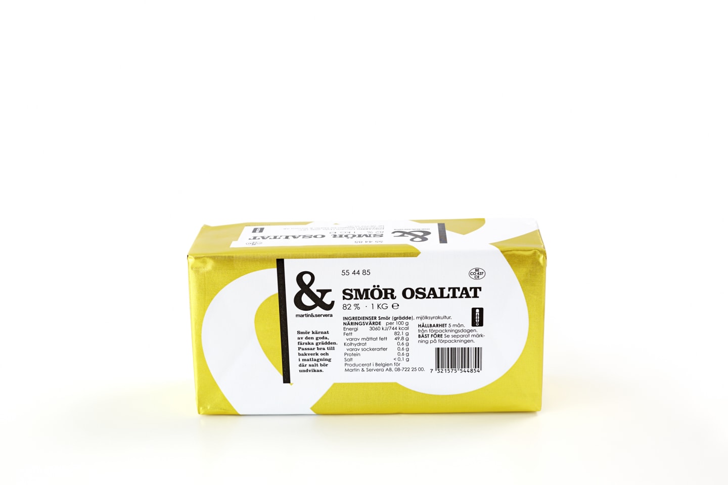 Smör osaltat 82% 1kg