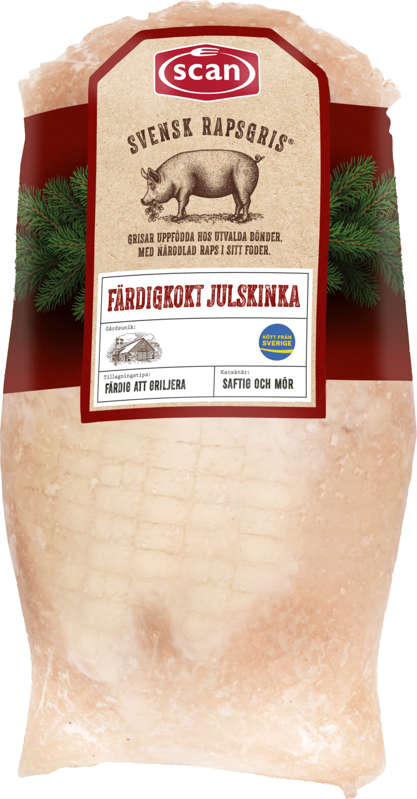 Julskinka rapsgris kokt 3kg
