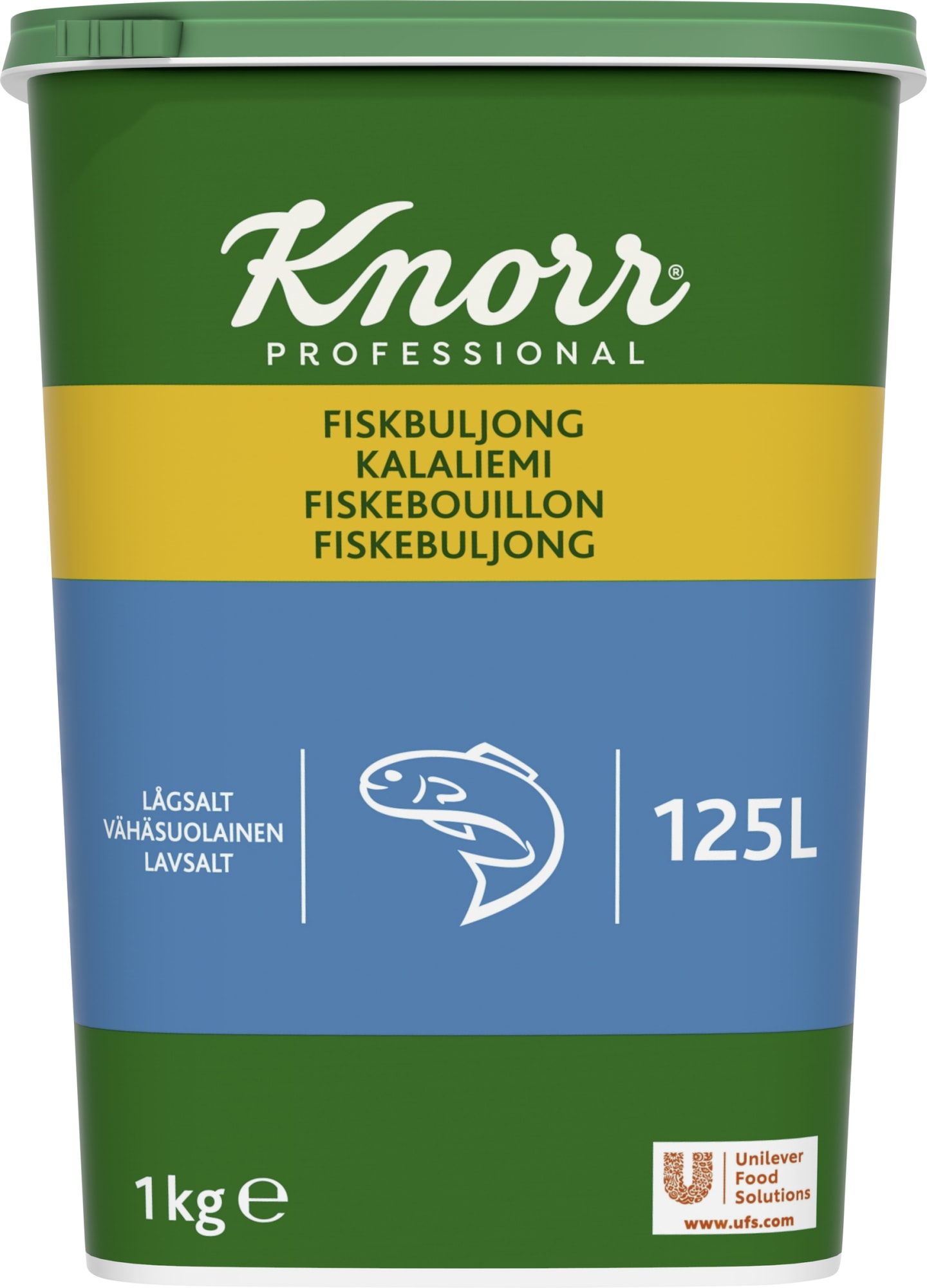 Fiskbuljong lågsalt 0,3% 1kg - Bild 1 av 2