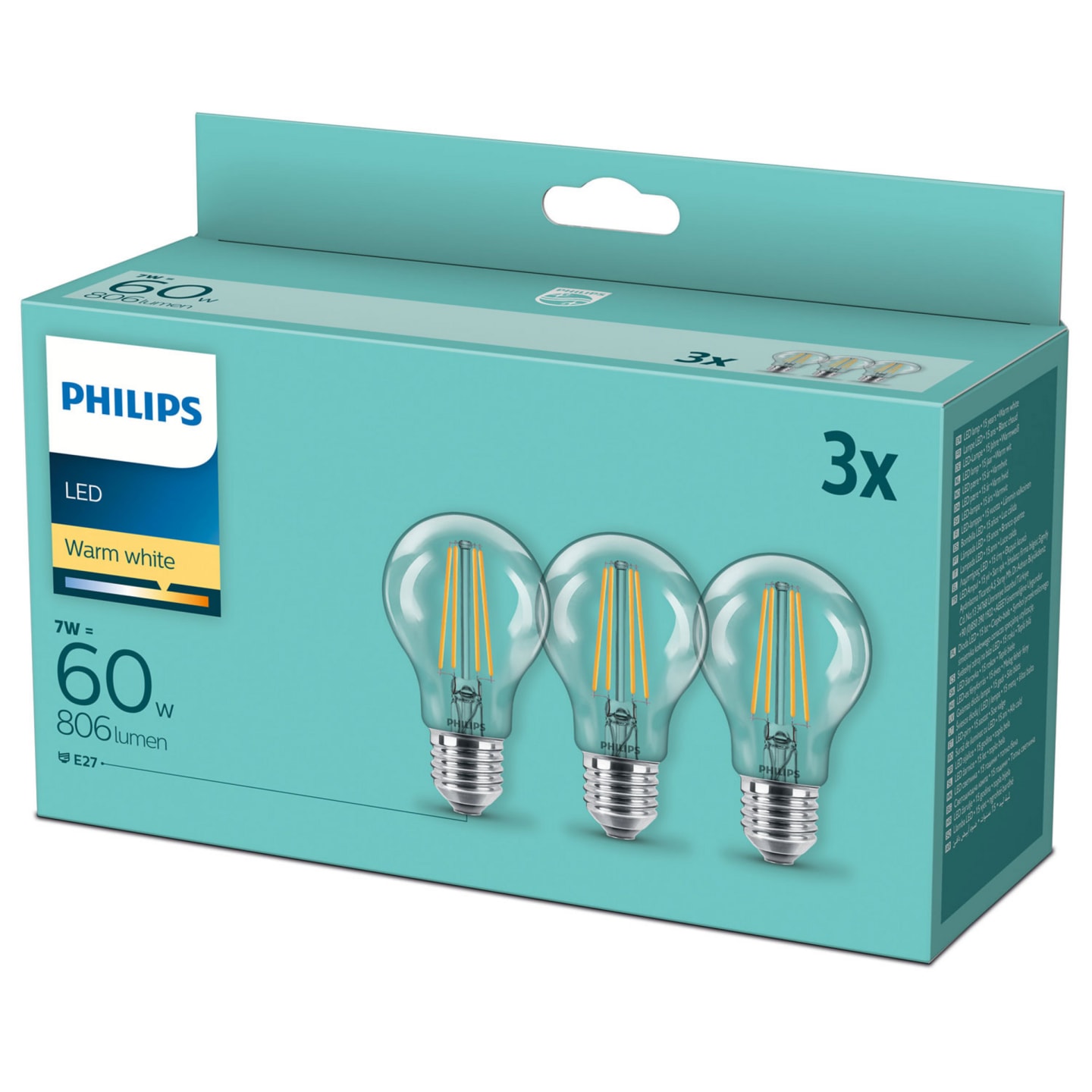 Glödlampa Led E27 3st