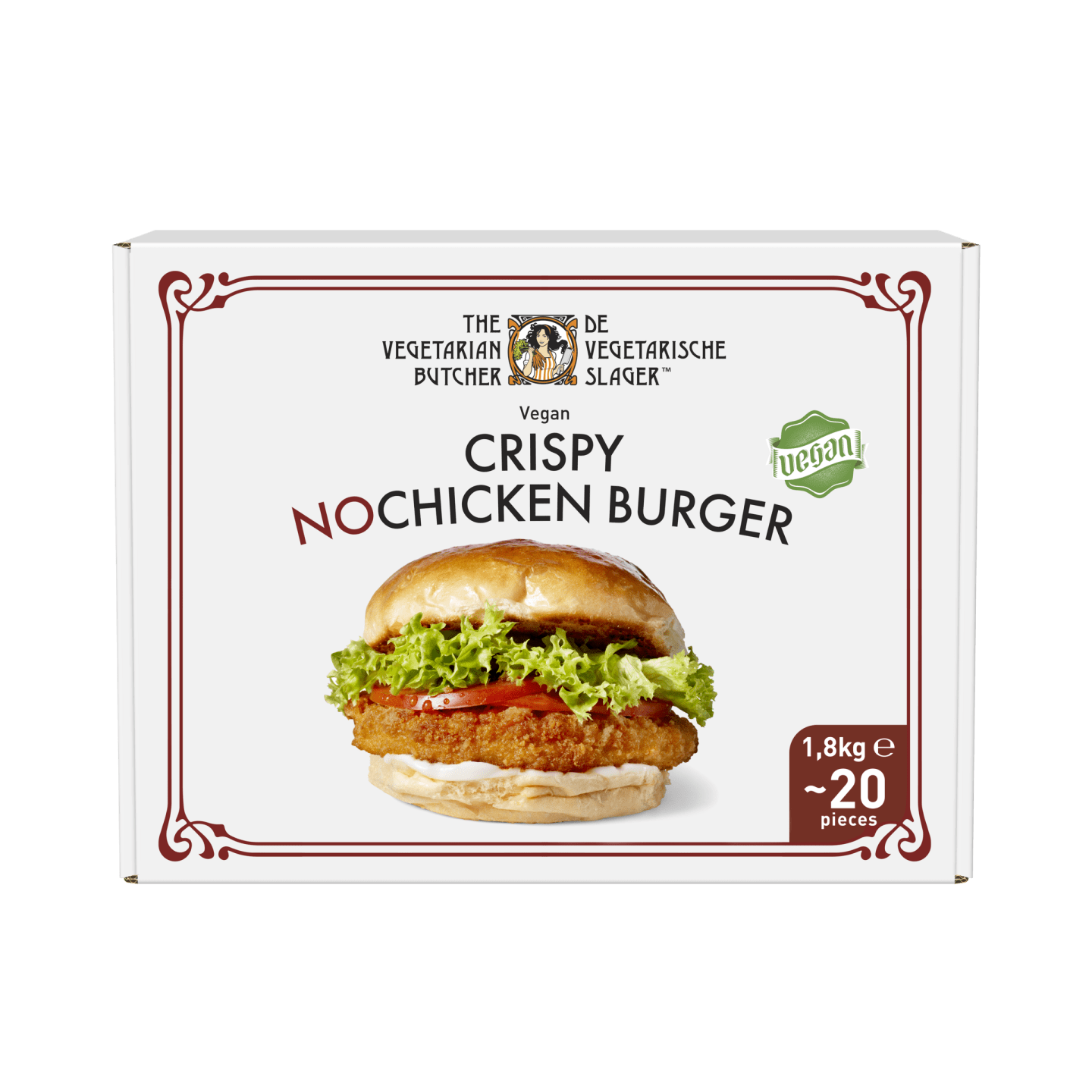 Crispy no chicken burger 1,8kg - Bild 1 av 1