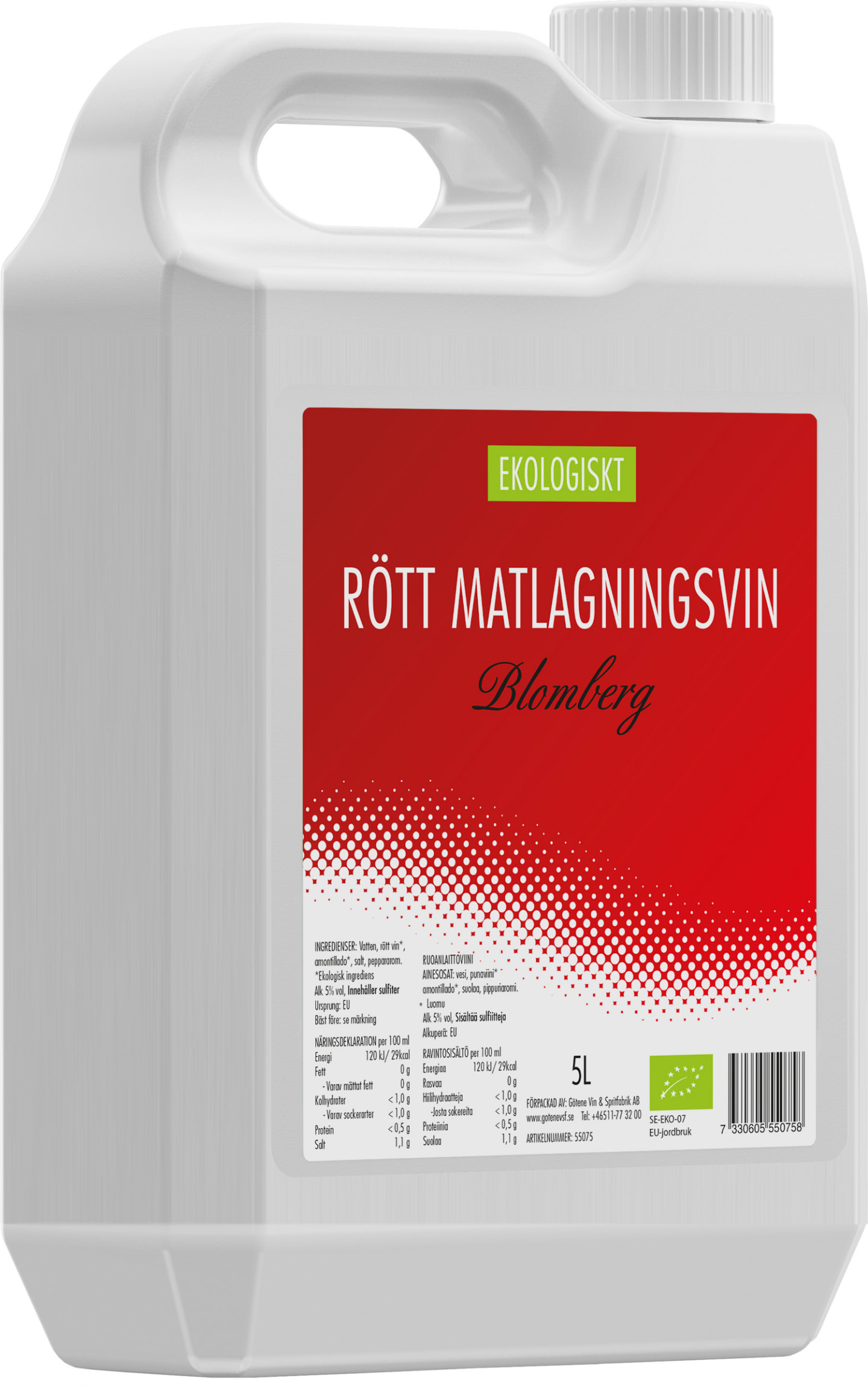 Matlagningsvin rött 5L