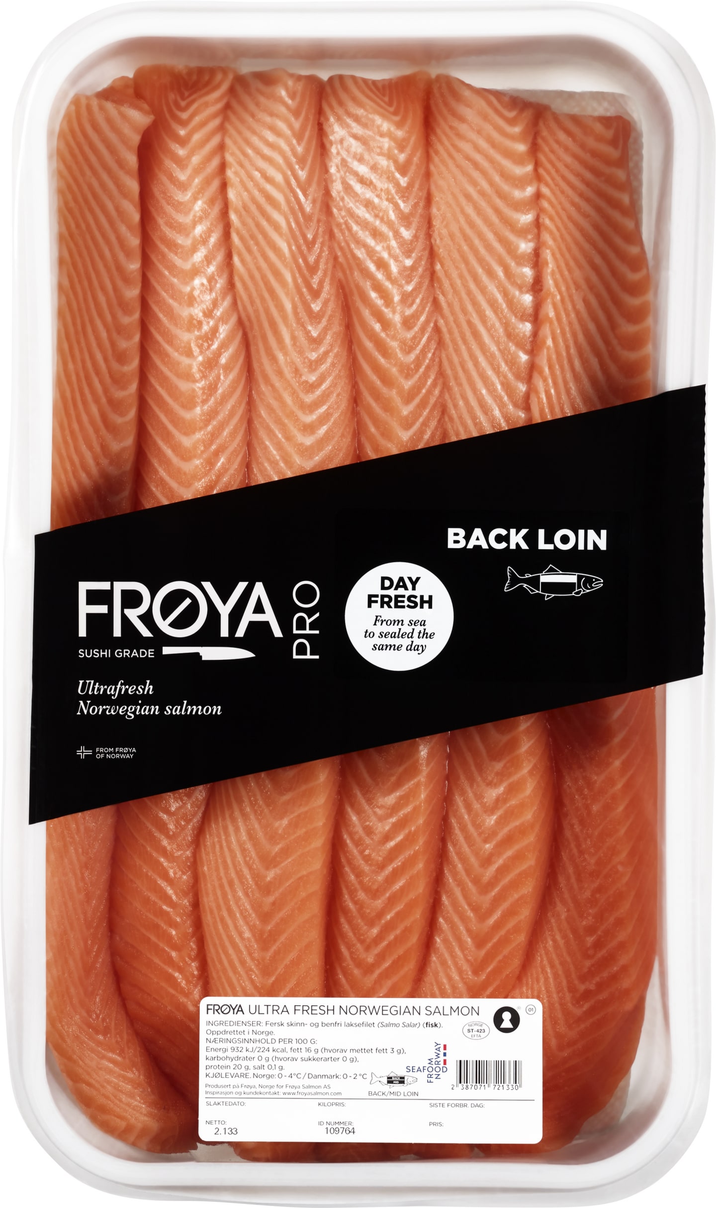 Lax Back Loin Fröya 3x6x380g