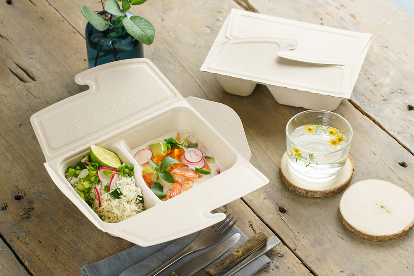Hämtbox bagasse 300/500ml 150st - Bild 1 av 2