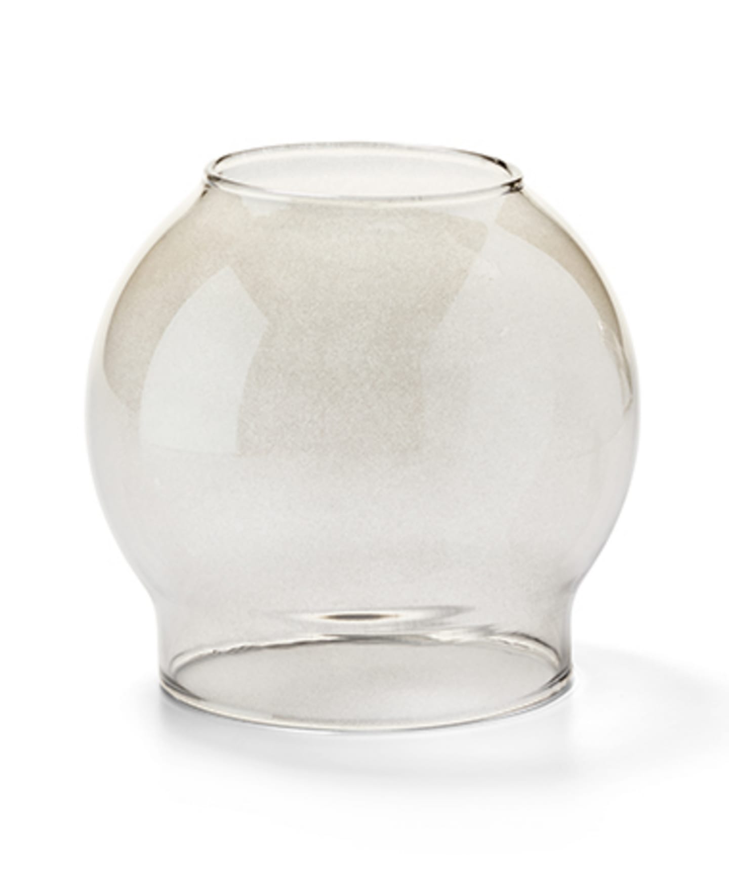 Lampglas Globen rökfärgad