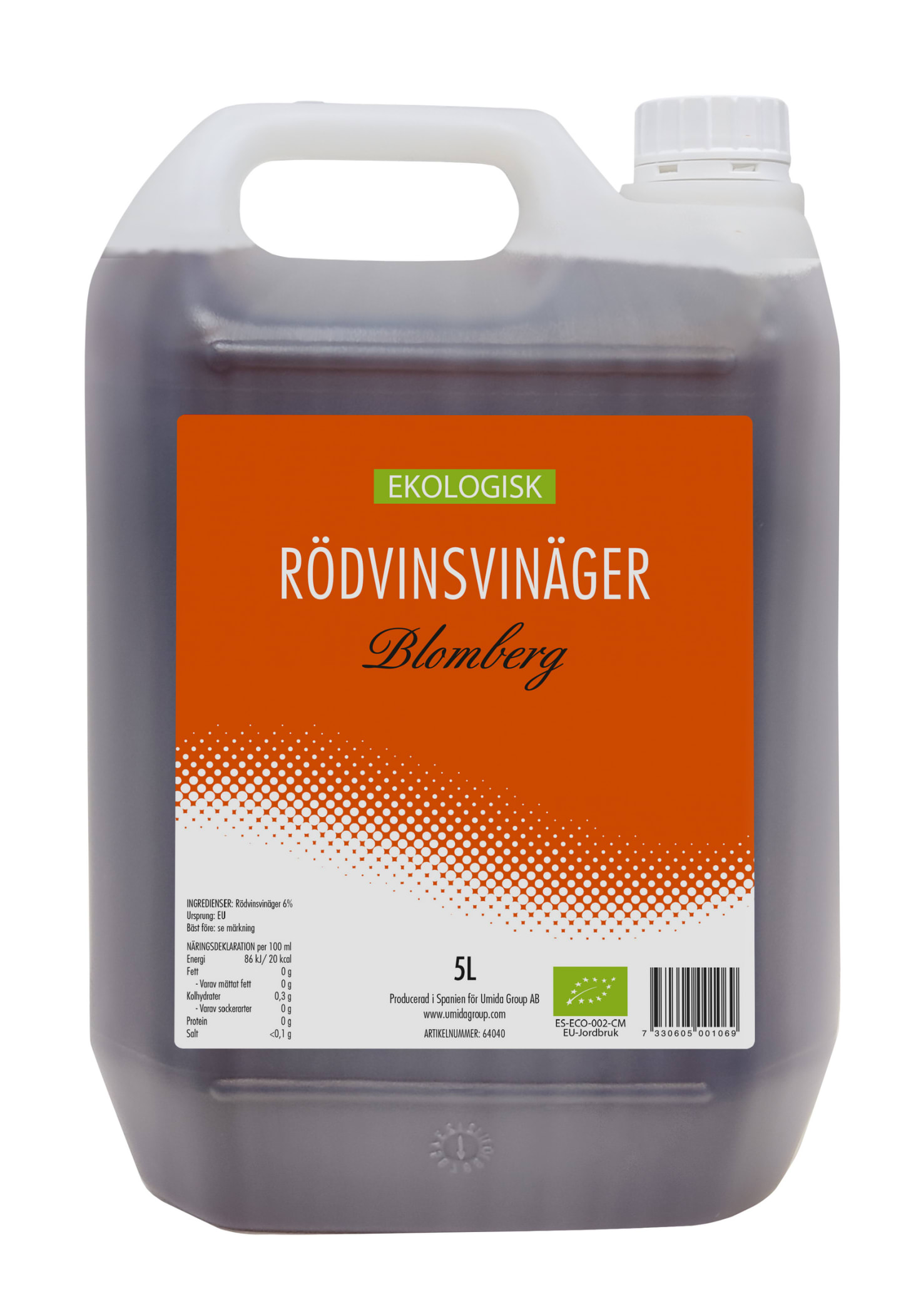 Rödvinsvinäger 5L