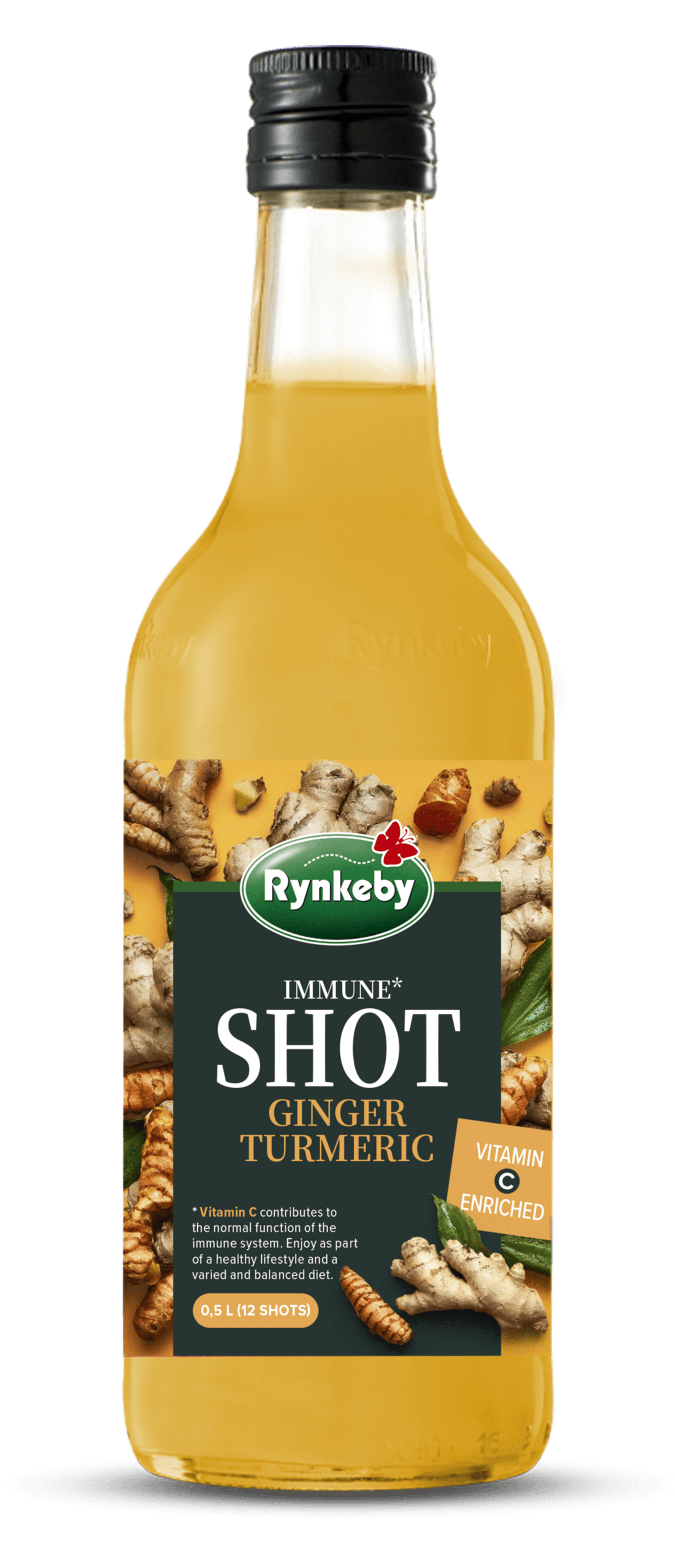 Ingefära gurkmeja shots 34% 50cl