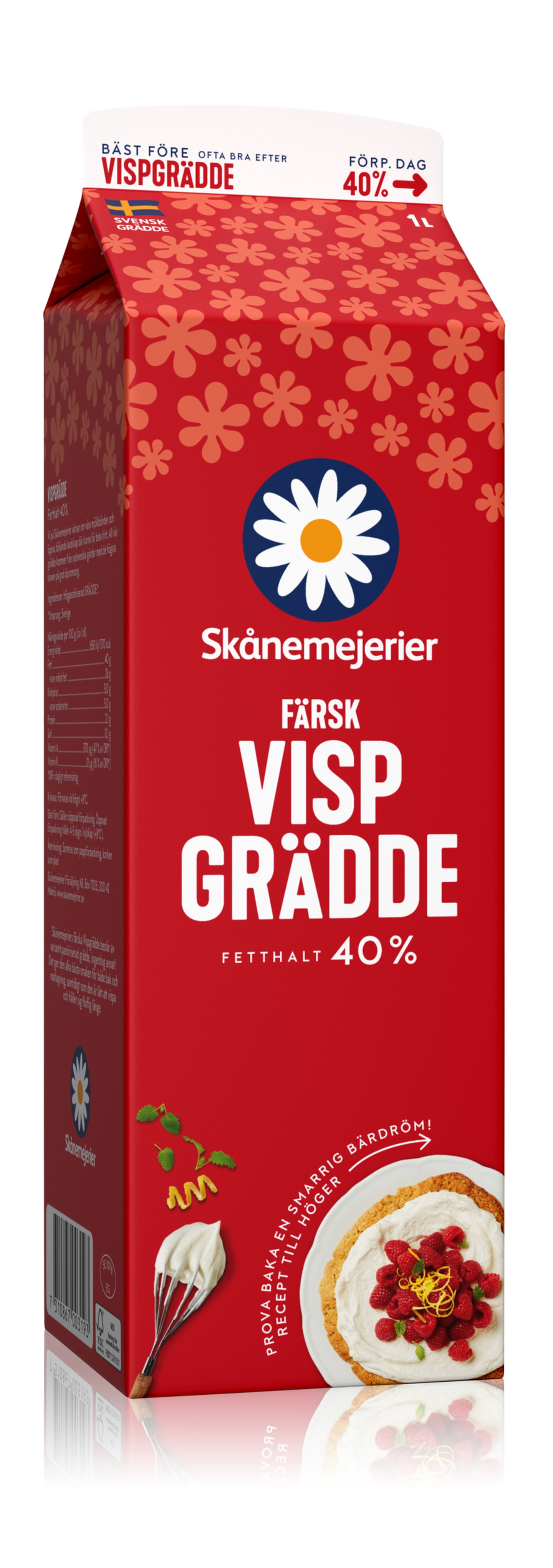 Vispgrädde 40% 1L