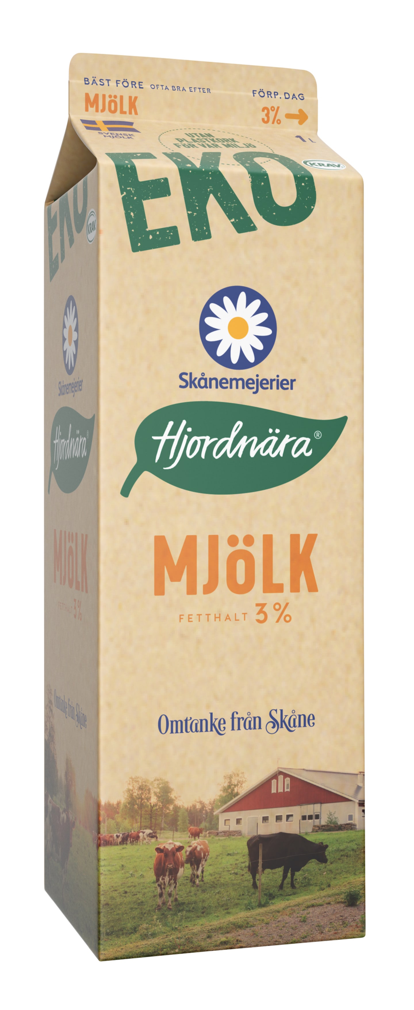 Standardmjölk 3% Hjordnära 1L - Bild 1 av 1