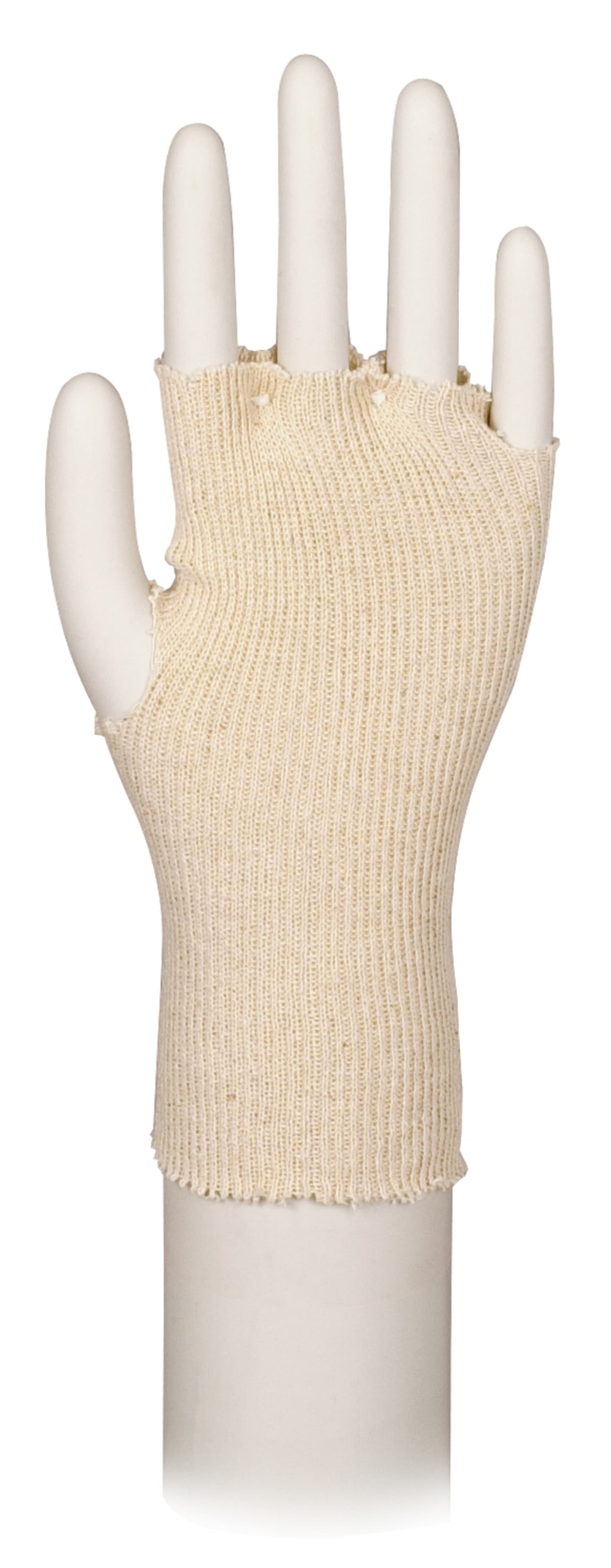 Bomullshandske u fingrar one size 1par