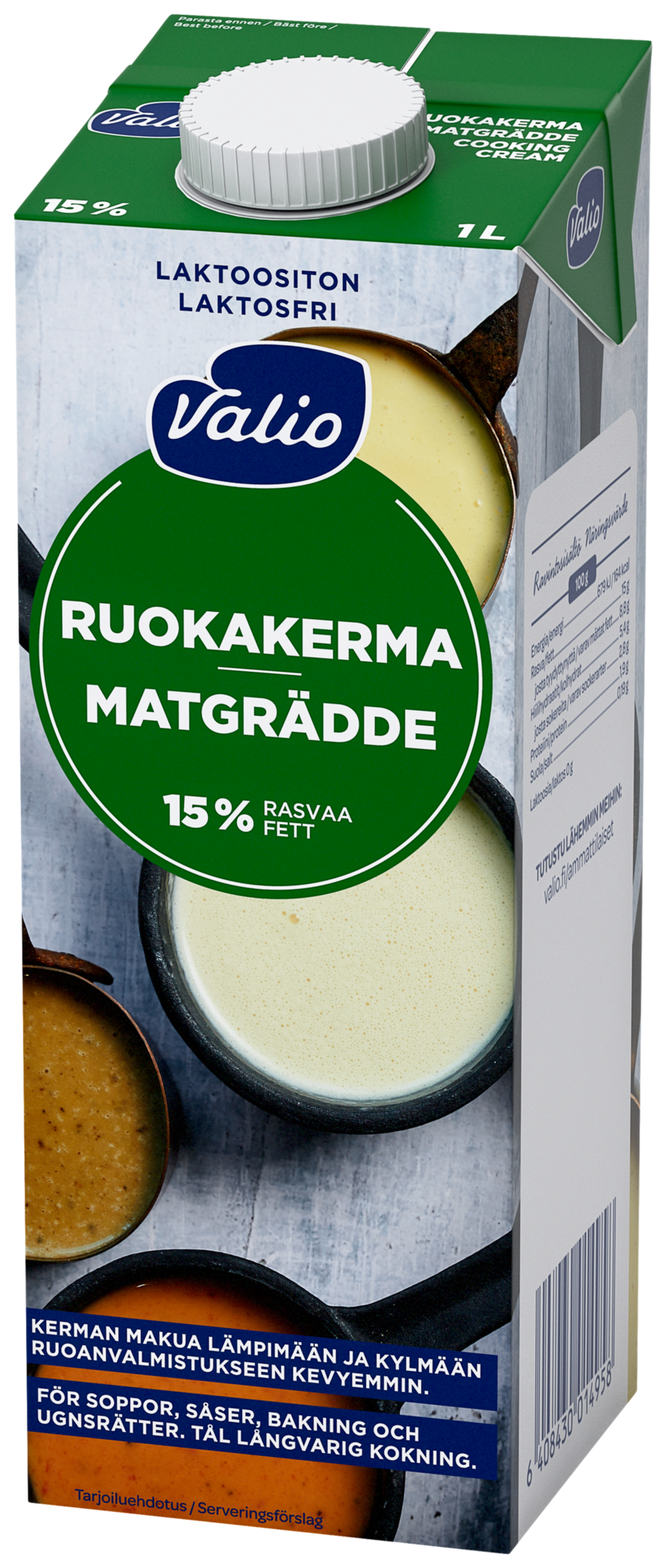 Matlagningsgrädde laktosfri 1L