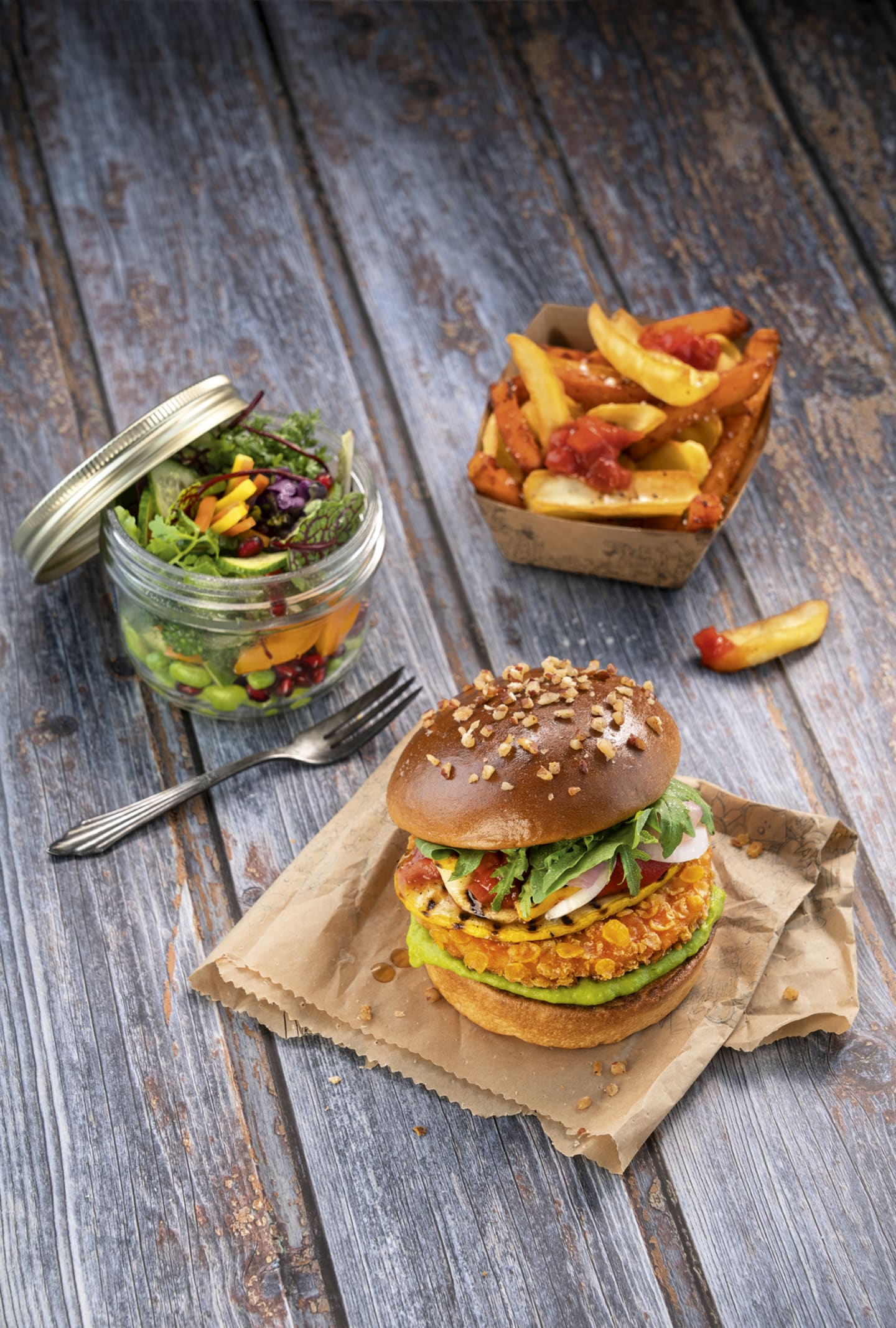 Crunchy Vegan Burger 90g - Bild 1 av 3