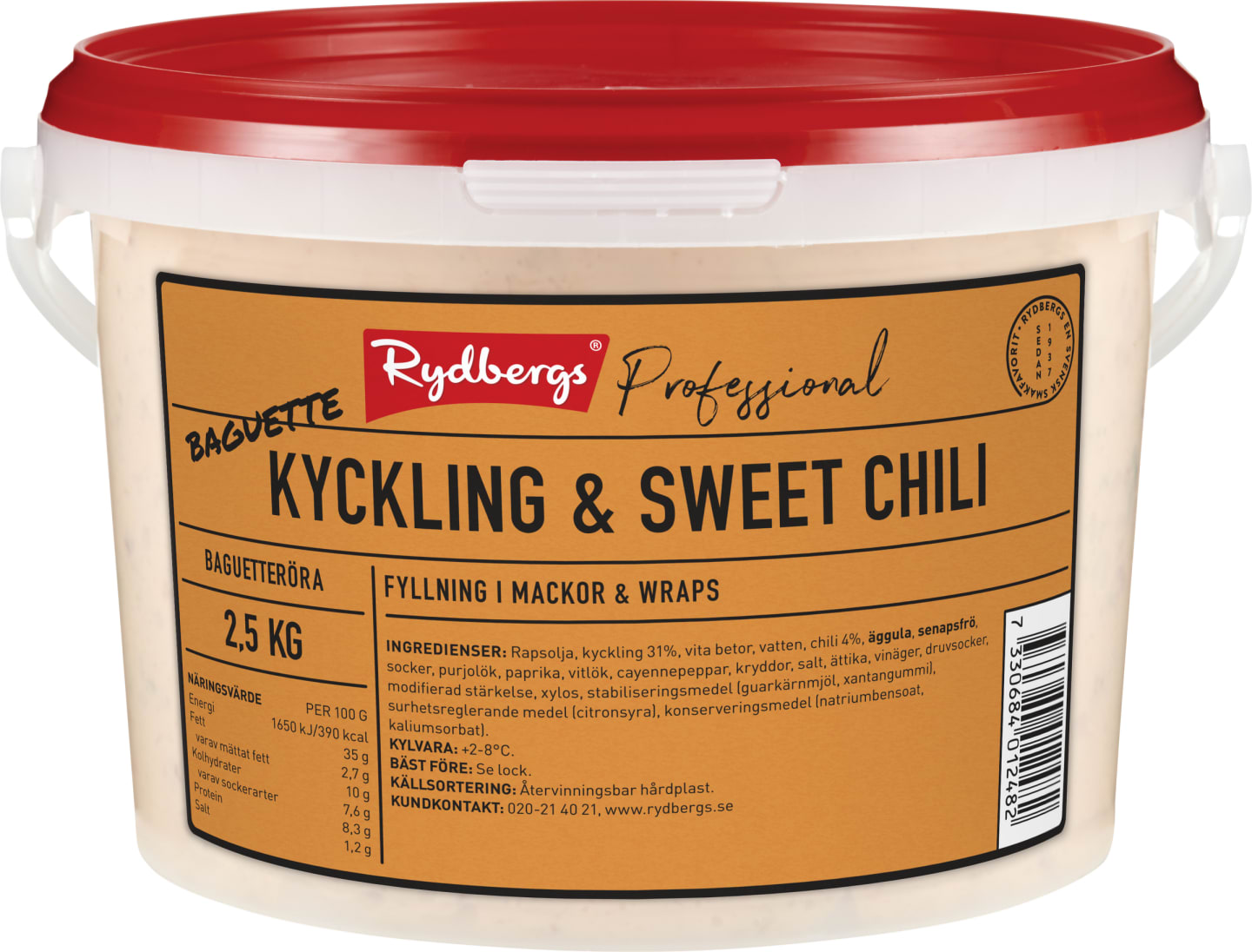 Baguettesallad kyckling SweetChili 2,5kg