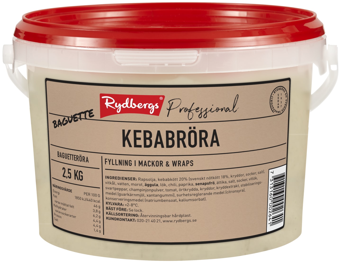 Baguettesallad kebab 2,5kg