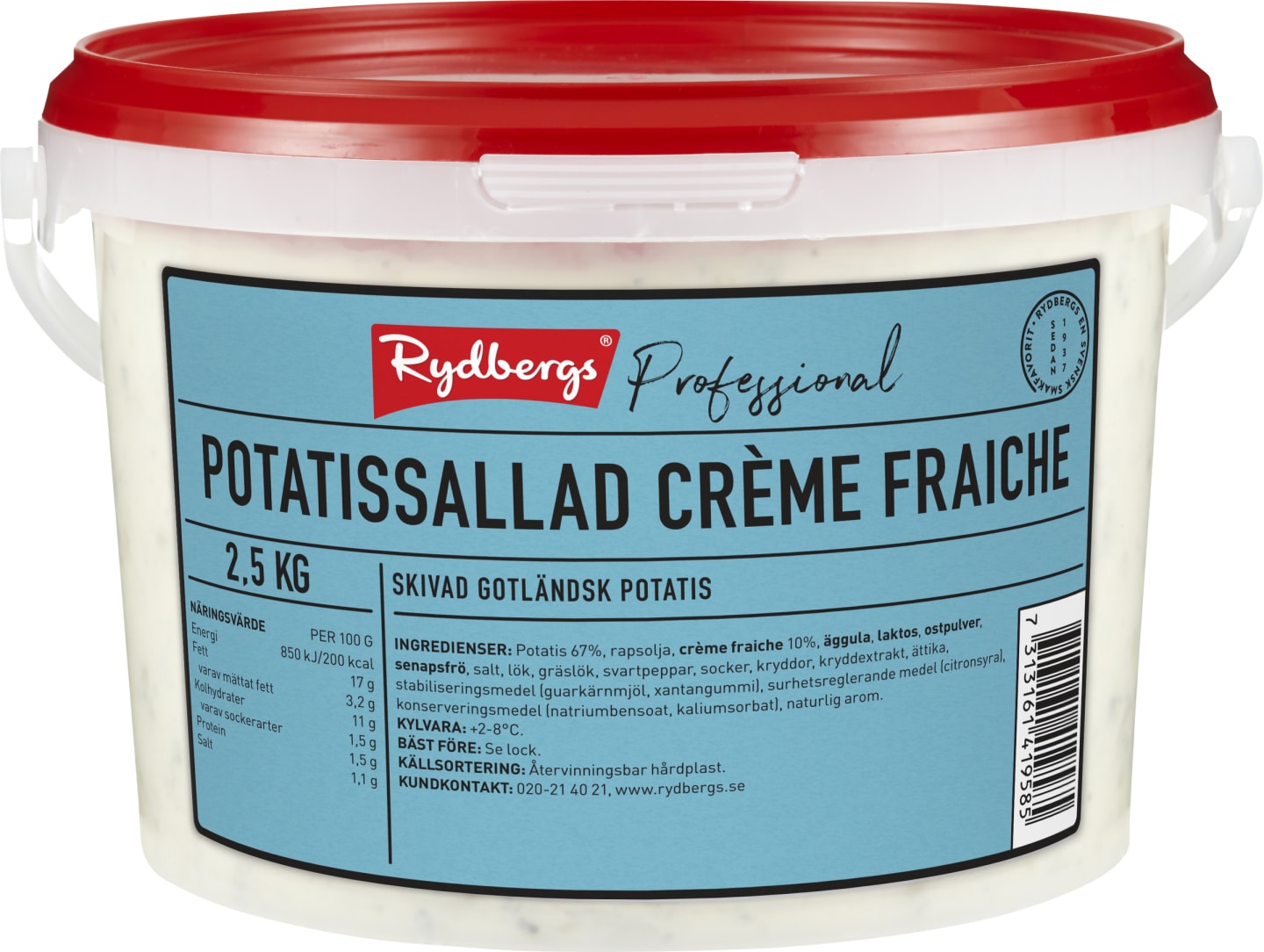 Potatissallad crème fraiche 2,5kg