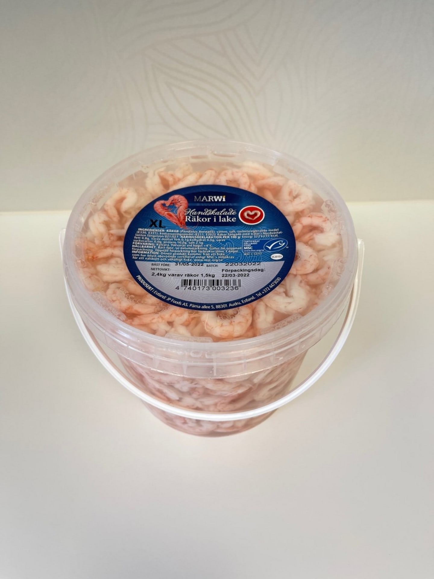 Räka i lake handskalad MSC XL 1,5kg - Bild 1 av 2