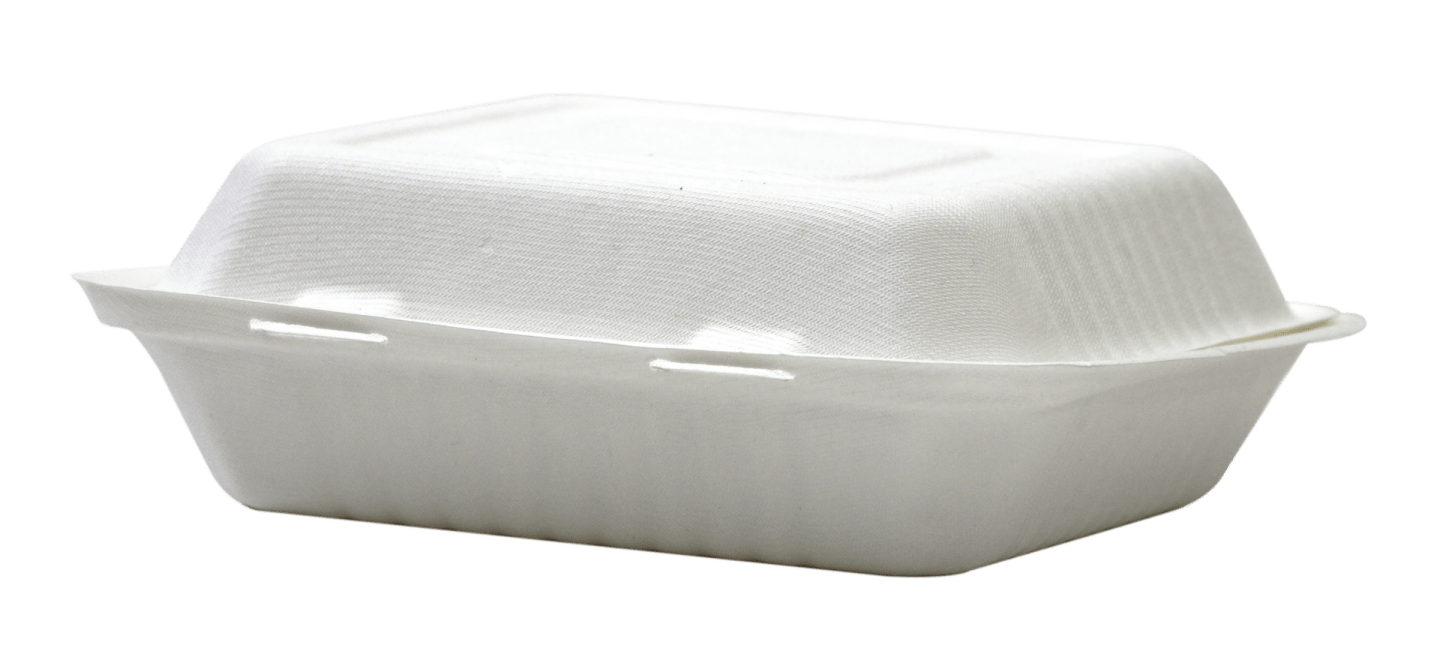 Hämtbox bagasse 1F 230x232x79mm vit 200st - Bild 1 av 2