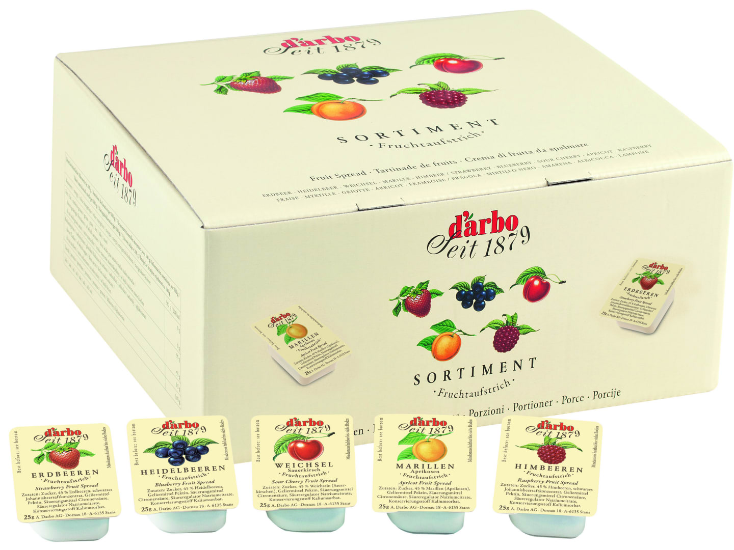 Marmelad Sortiment ask 100x25g