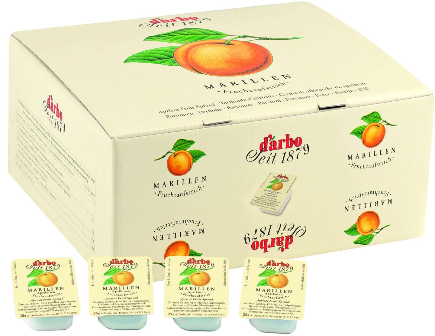 Marmelad Aprikos 100x25g - Bild 1 av 1