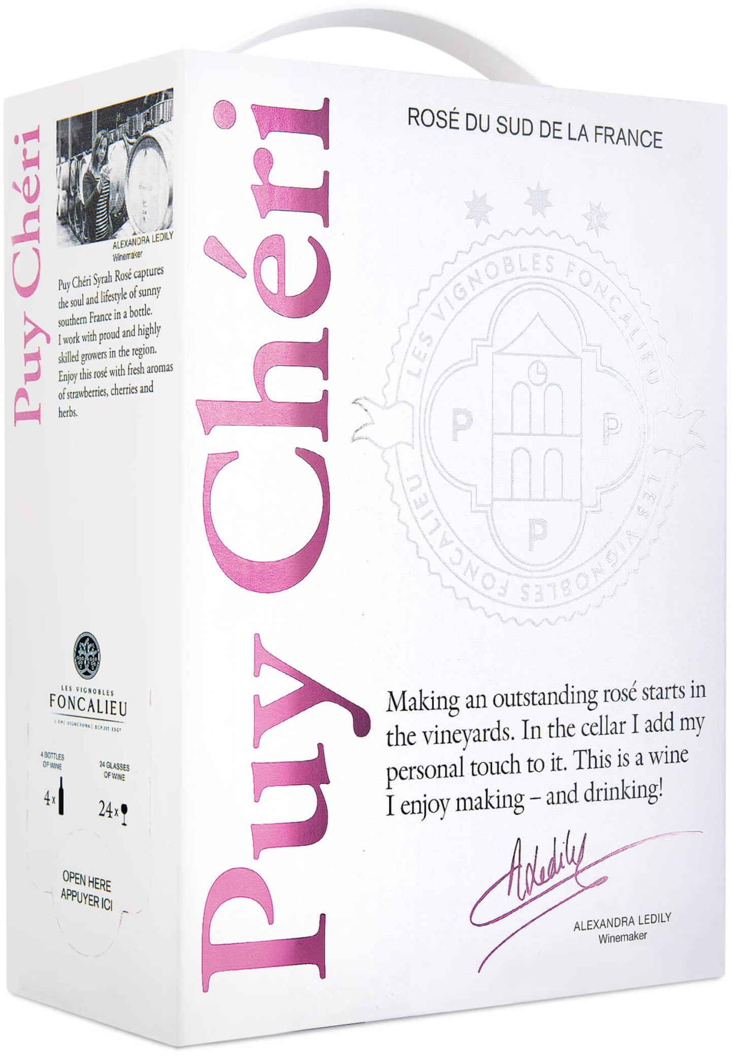 Puy Cheri Syrah Rose bib 3L