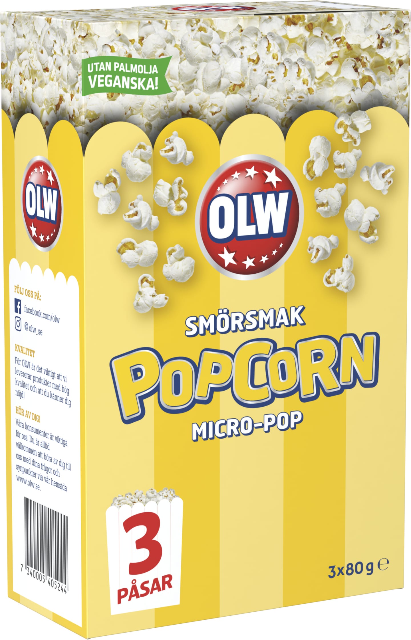 Micropop Smör 3x80g