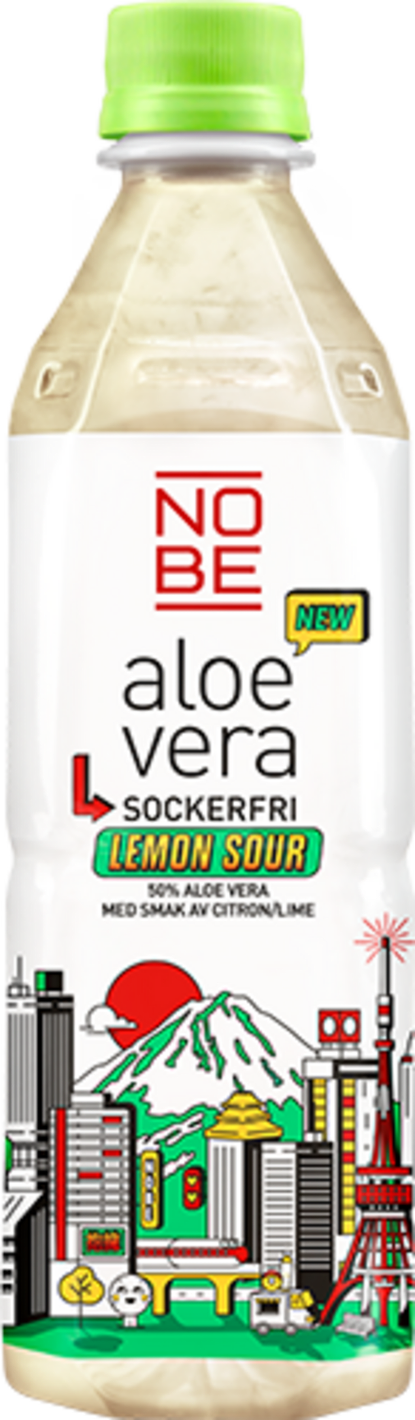 NOBE Aloe Vera Lemon Sour Sockerfri 50cl - Energi & sportdryck | Martin &  Servera