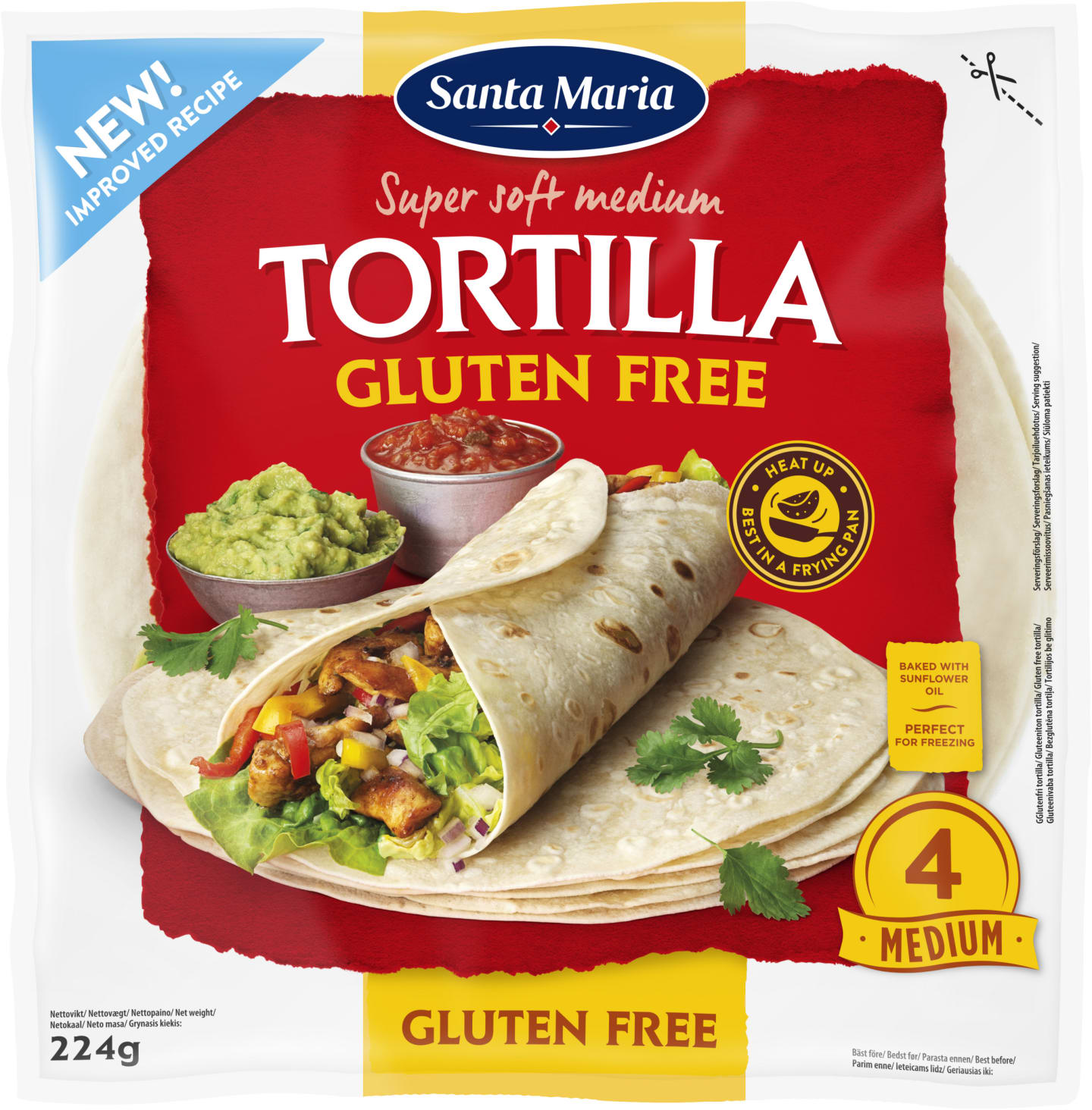 Tortilla glutenfri 224g