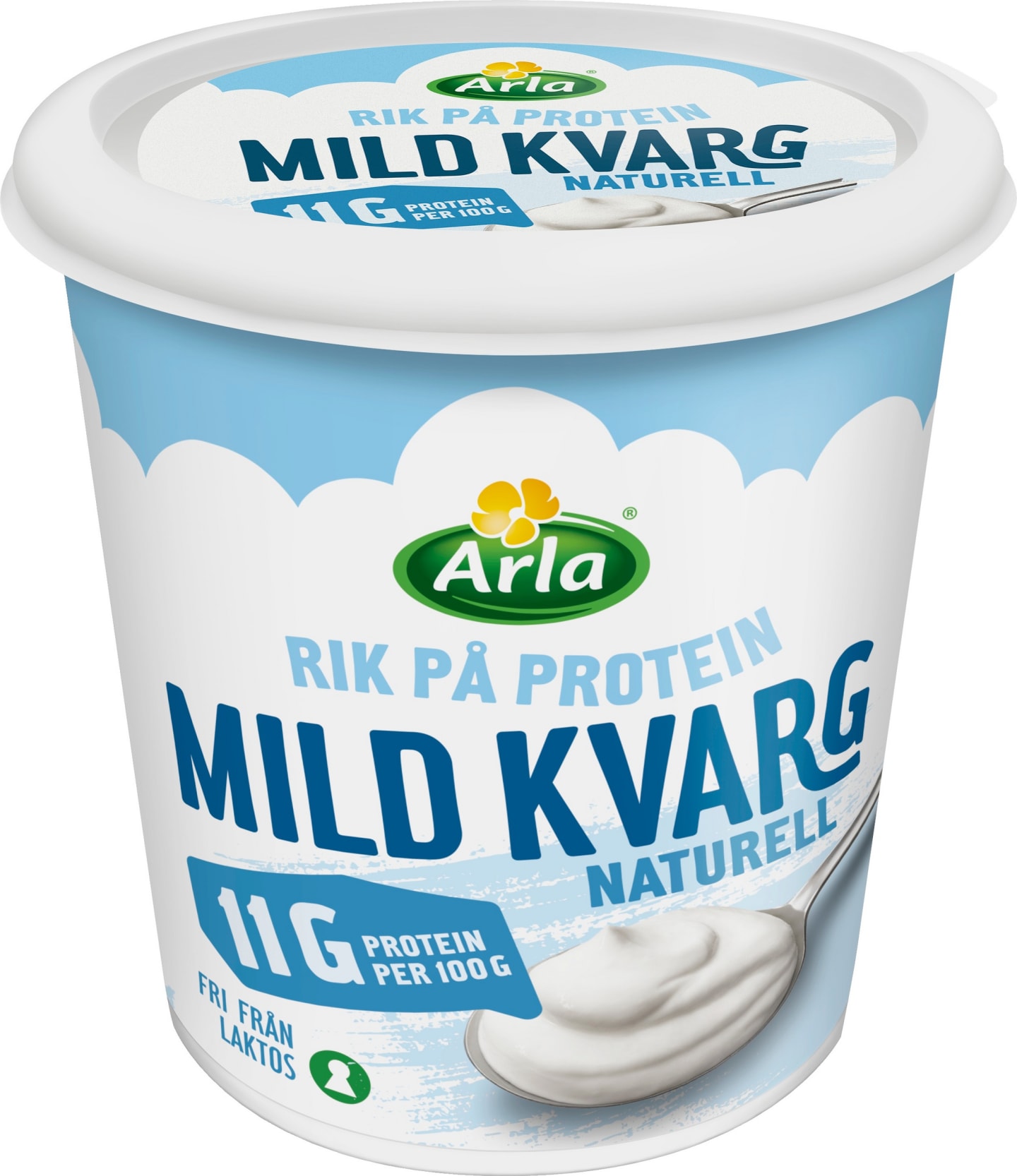 Kvarg mild naturell  laktosfri 1kg