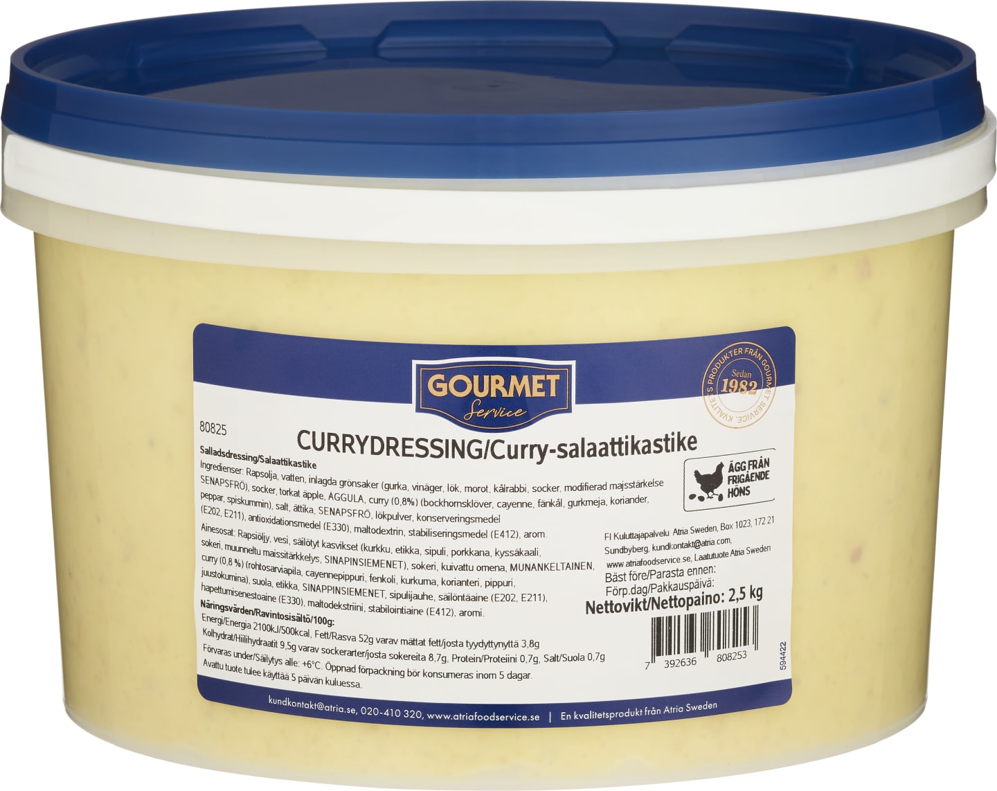 Curry dressing 2,5kg