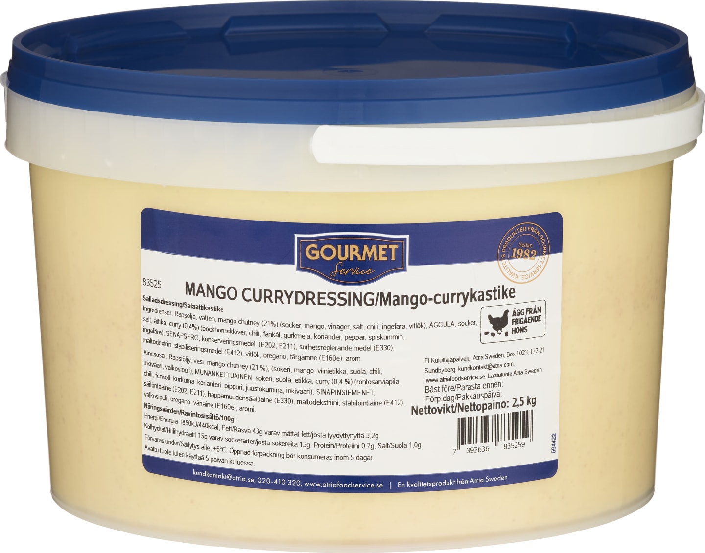 Mango currydressing 2,5kg