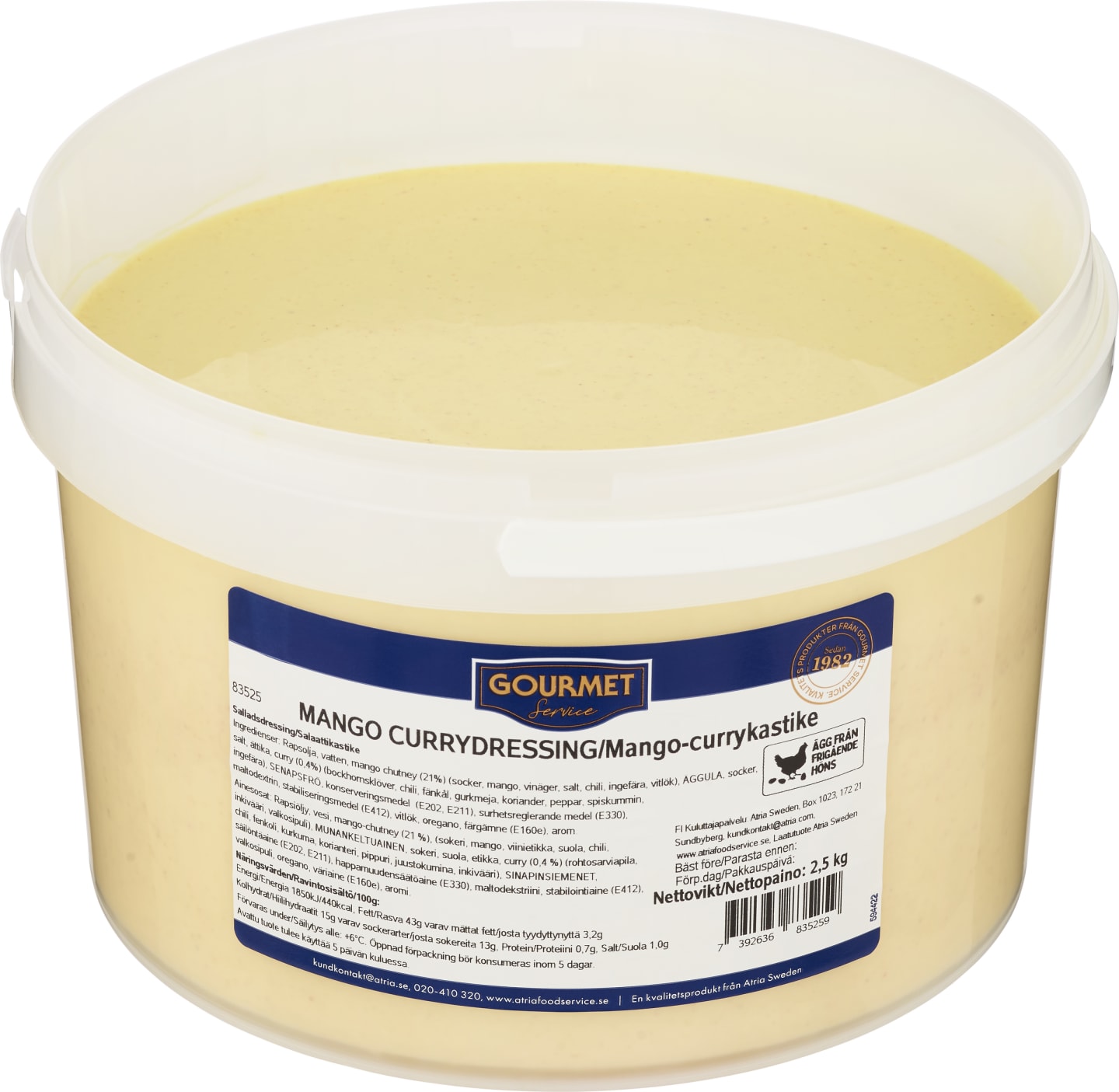 Mango currydressing 2,5kg - Bild 1 av 3