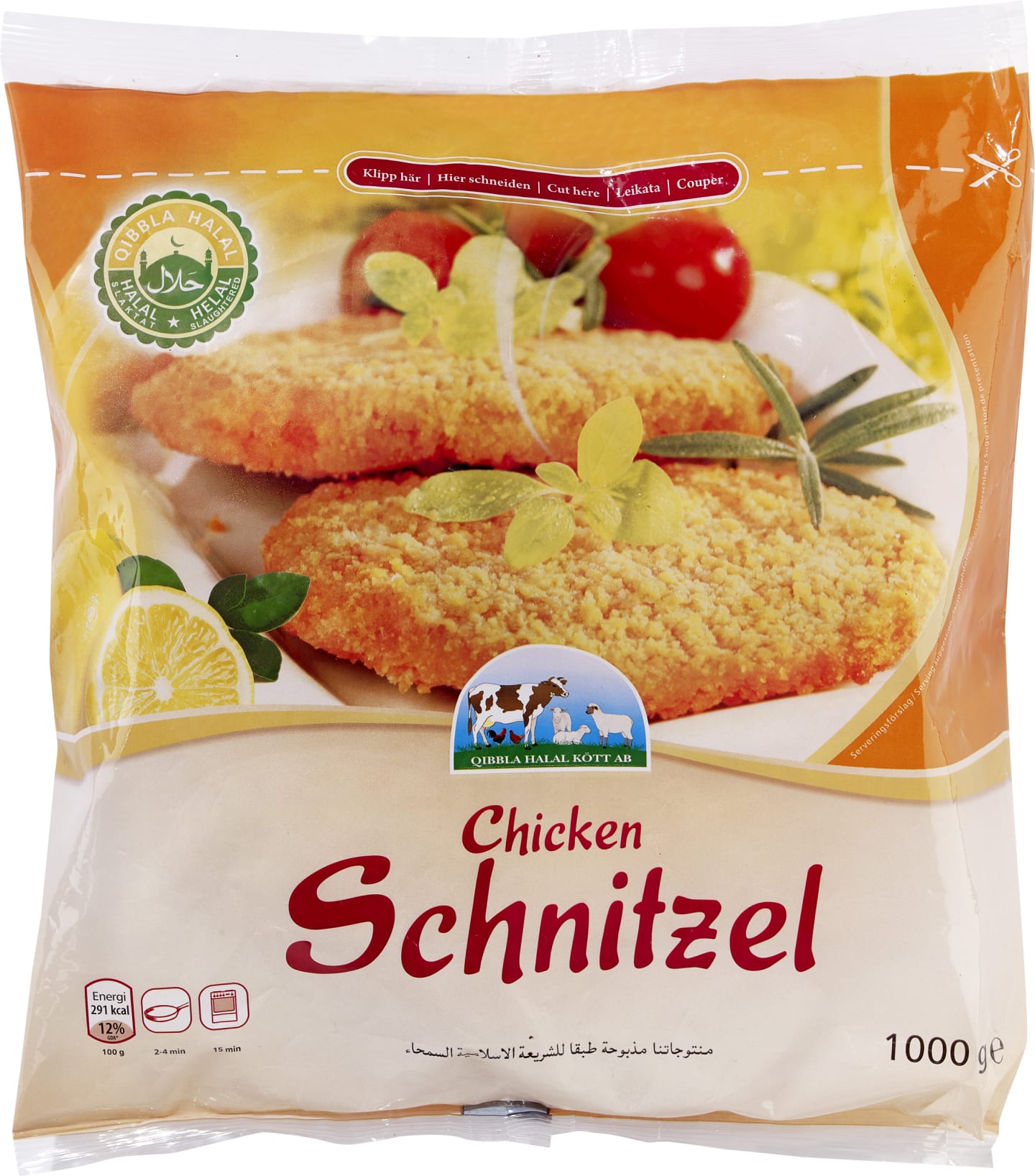 Kycklingschnitzel 1000g