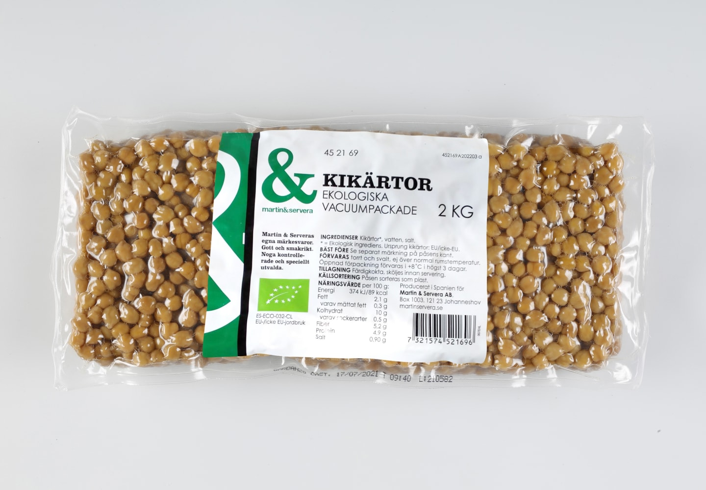 Kikärtor Ekologisk vacuumförpackad 5x2kg - Bild 1 av 3