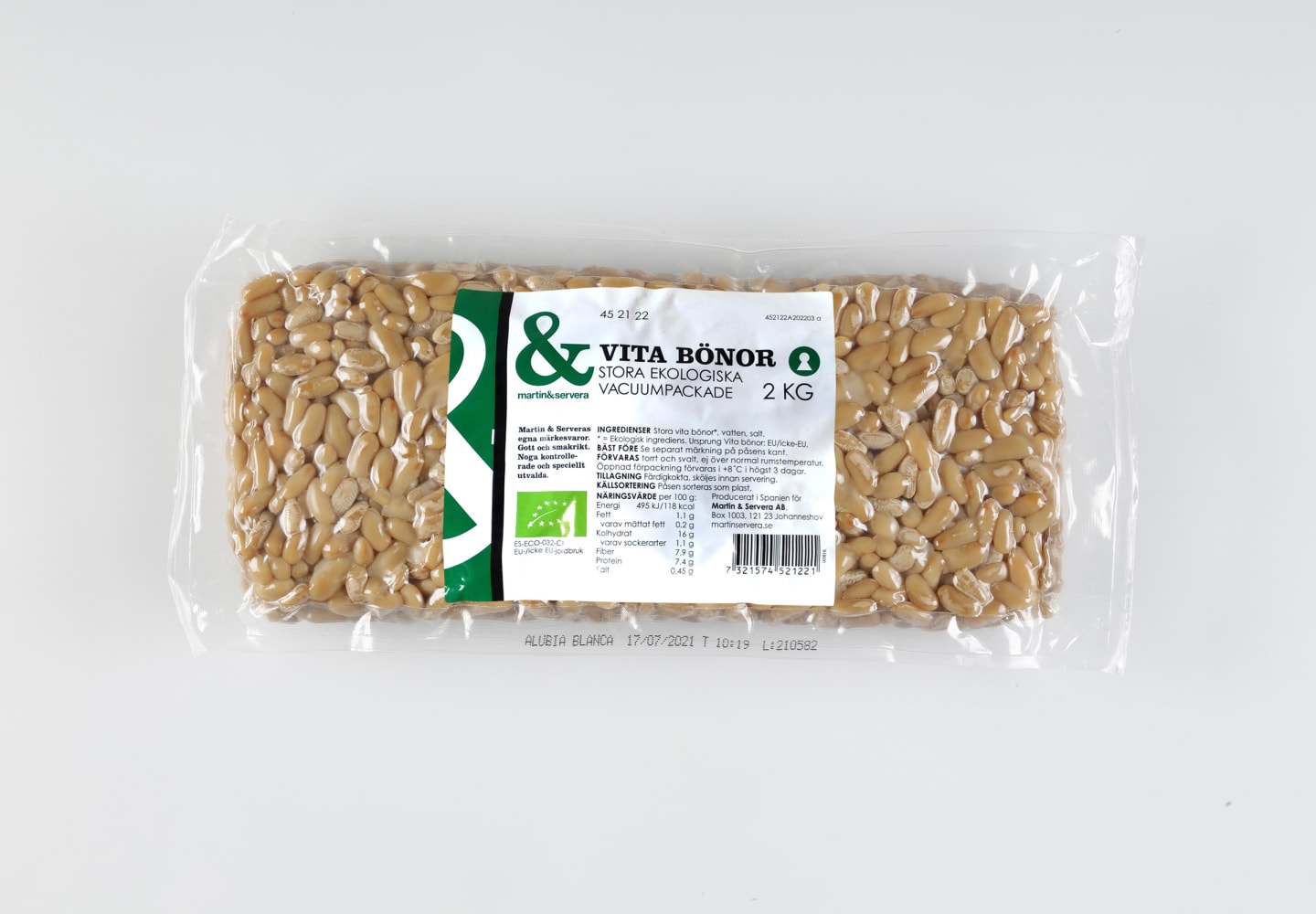 Vita bönor stora Eko vacuumfrp 5x2kg - Bild 1 av 3