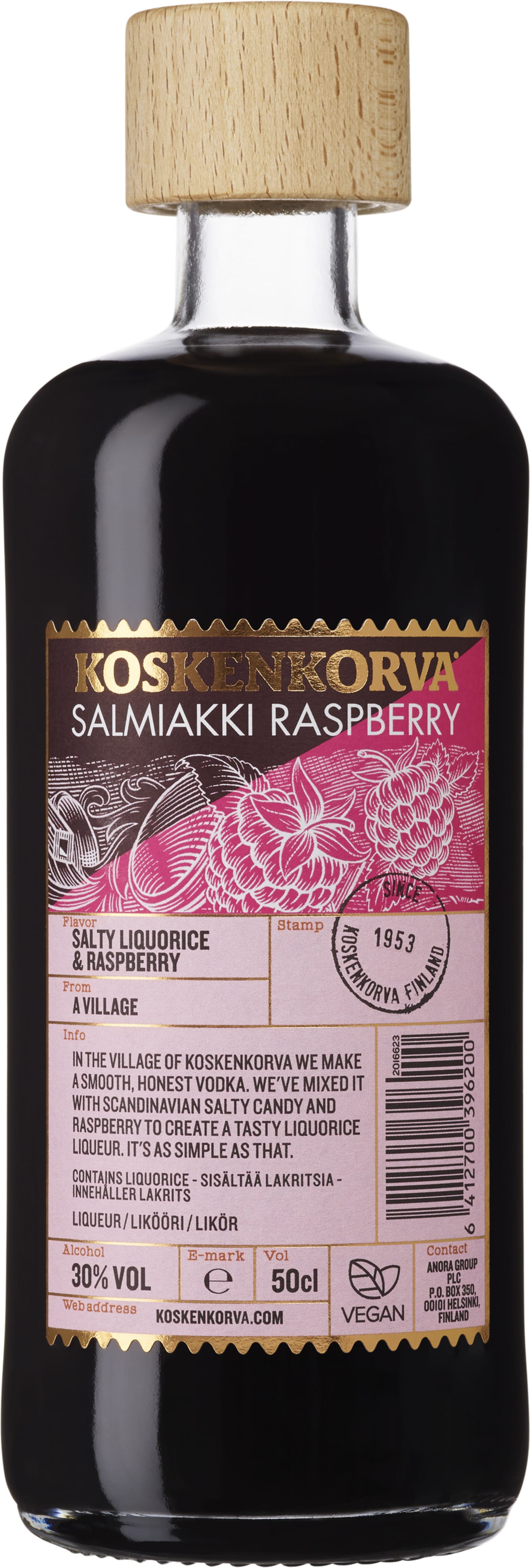 Koskenkorva Salmiakki - Raspberry 50cl