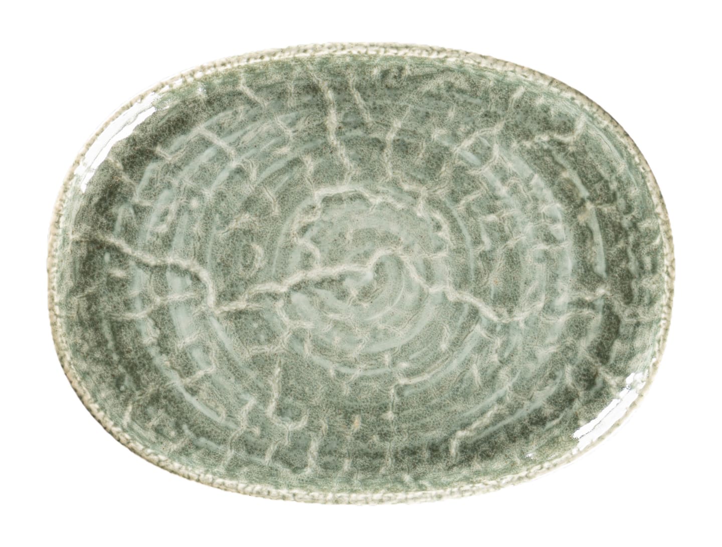 Krush tallrik oval sage 280mm
