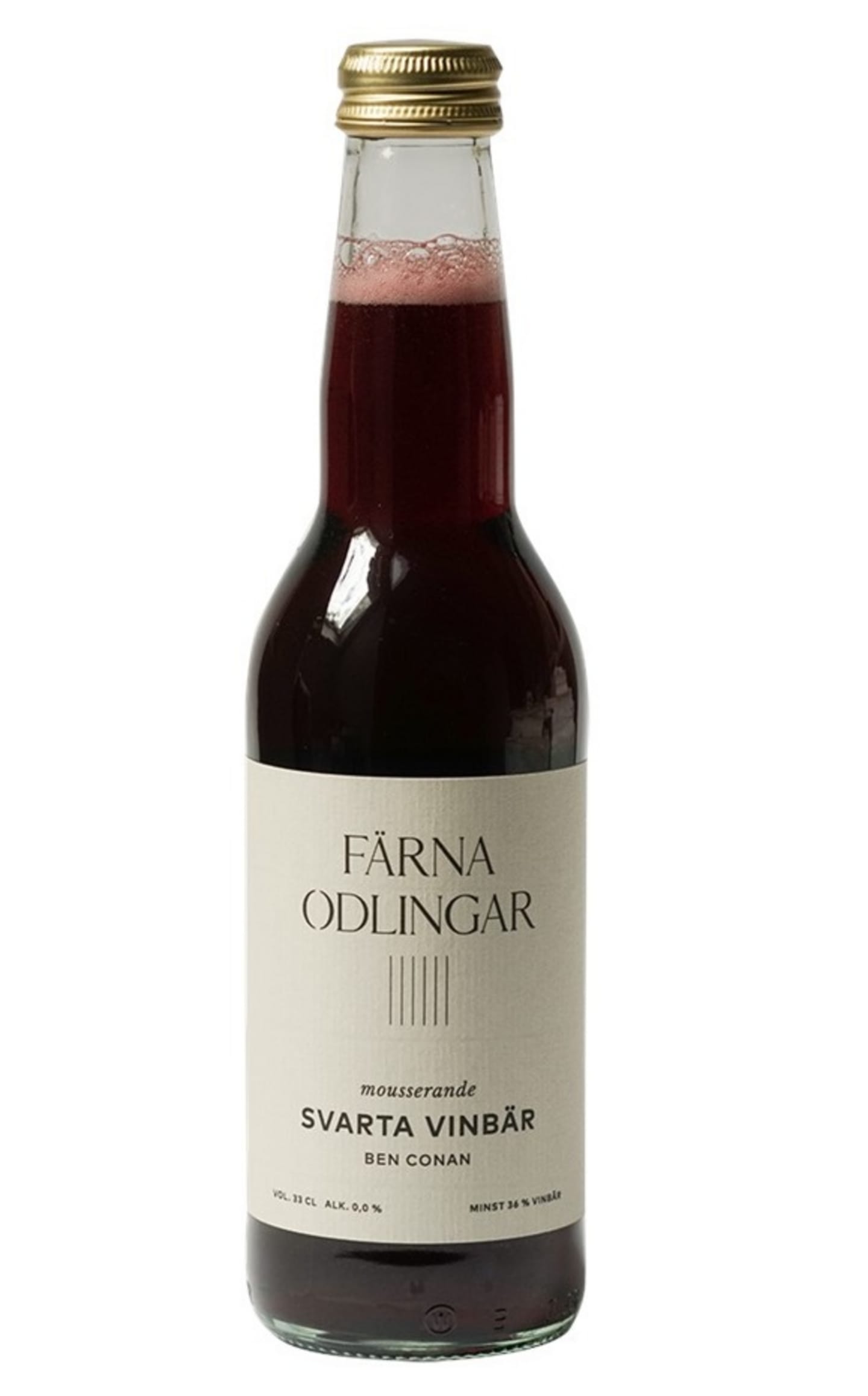 Svartvinbärsdyck mousserande 0% 33cl - Bild 1 av 2