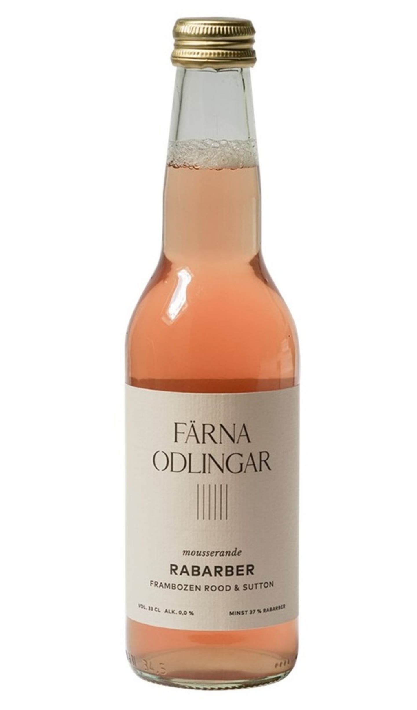 Rabarberdryck mousserande 0% 33cl - Bild 1 av 3