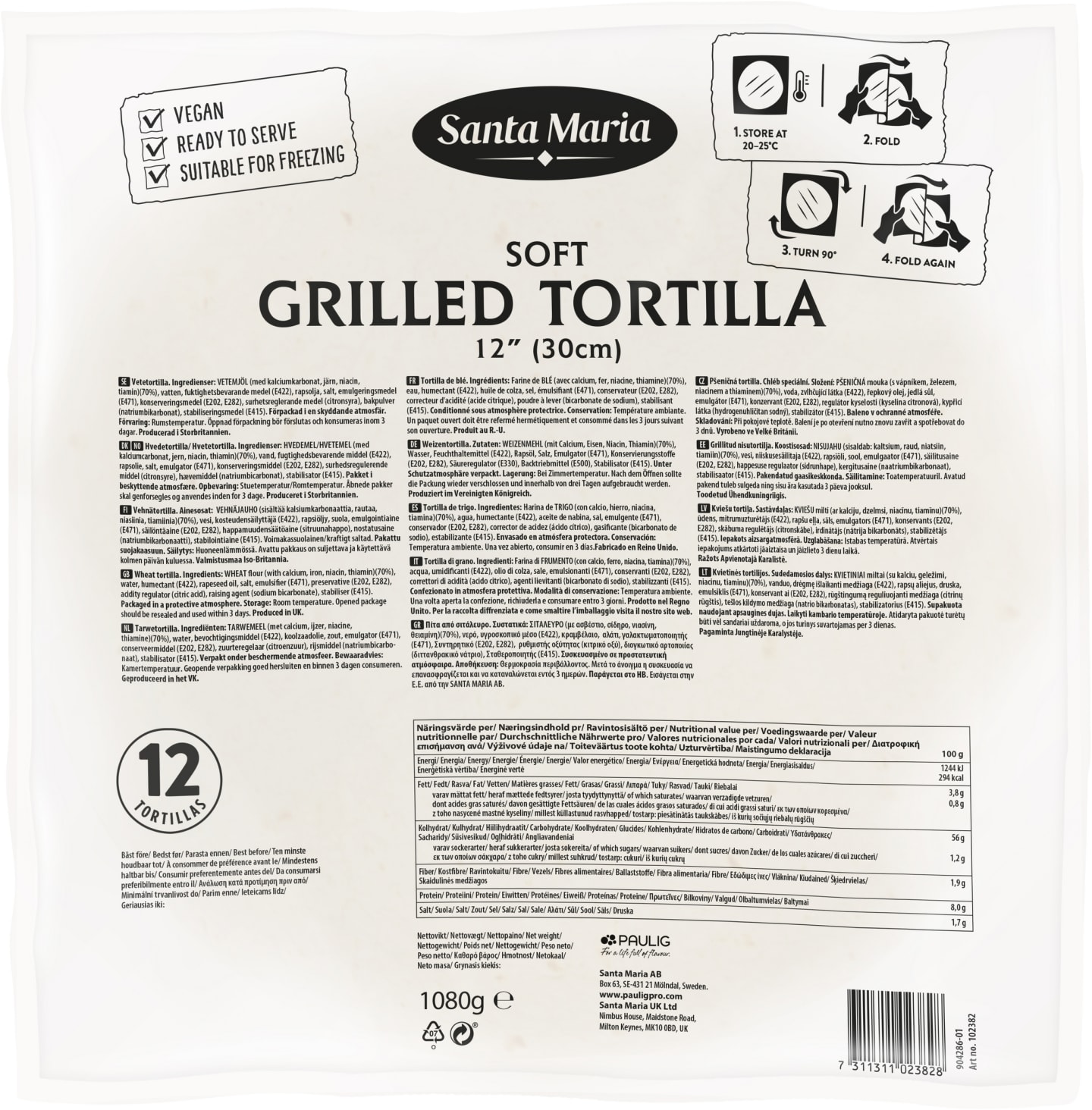 Soft Tortilla Grilled 1080g - Bild 1 av 1
