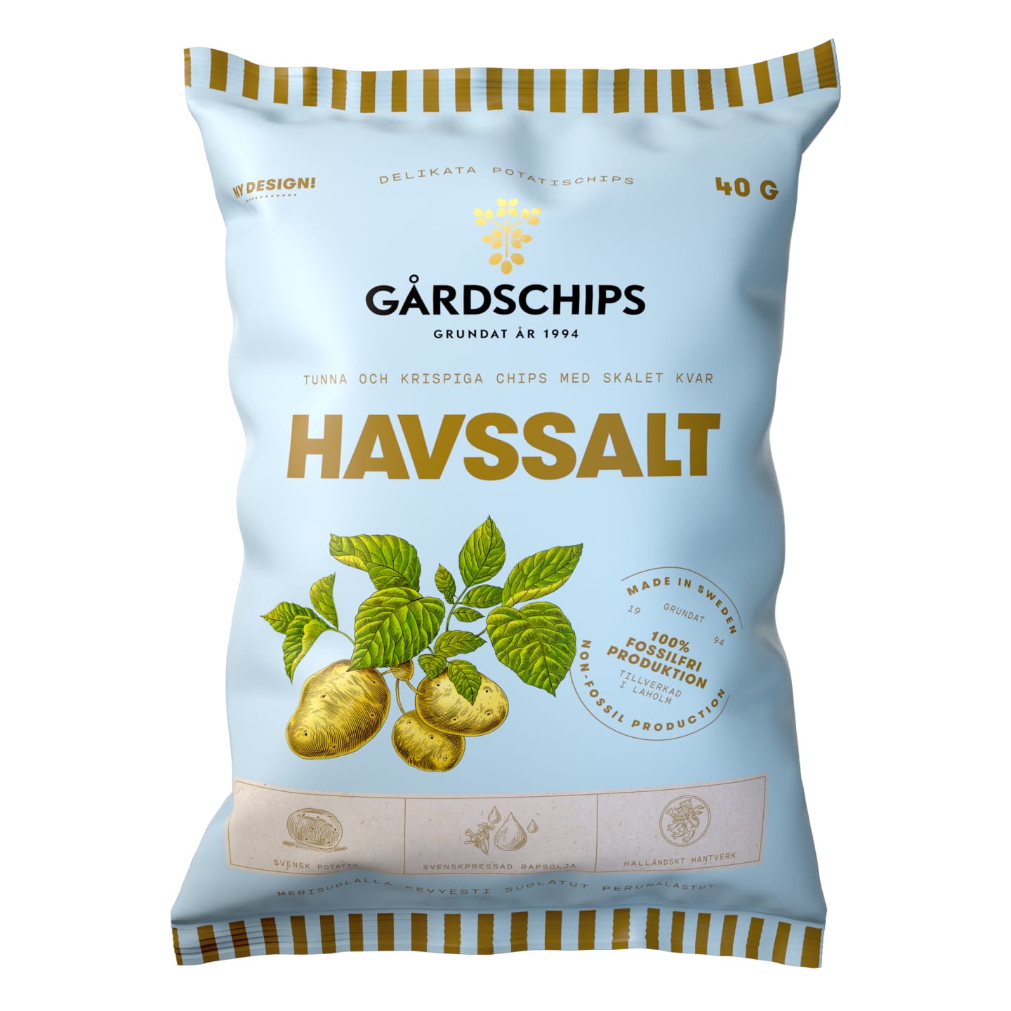 Gårdschips Potatischips havssalt 40g