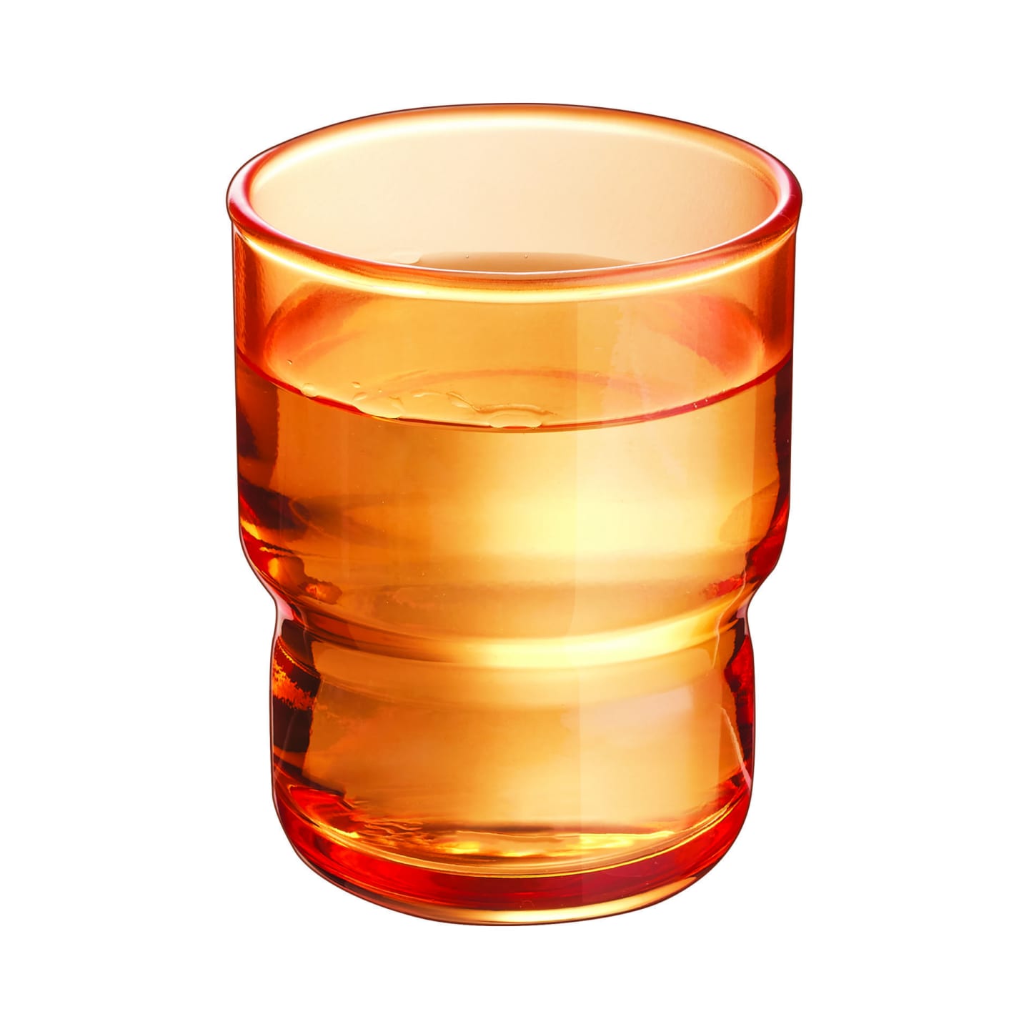 Log dricksglas orange H80 D63mm 16cl - Bild 1 av 3