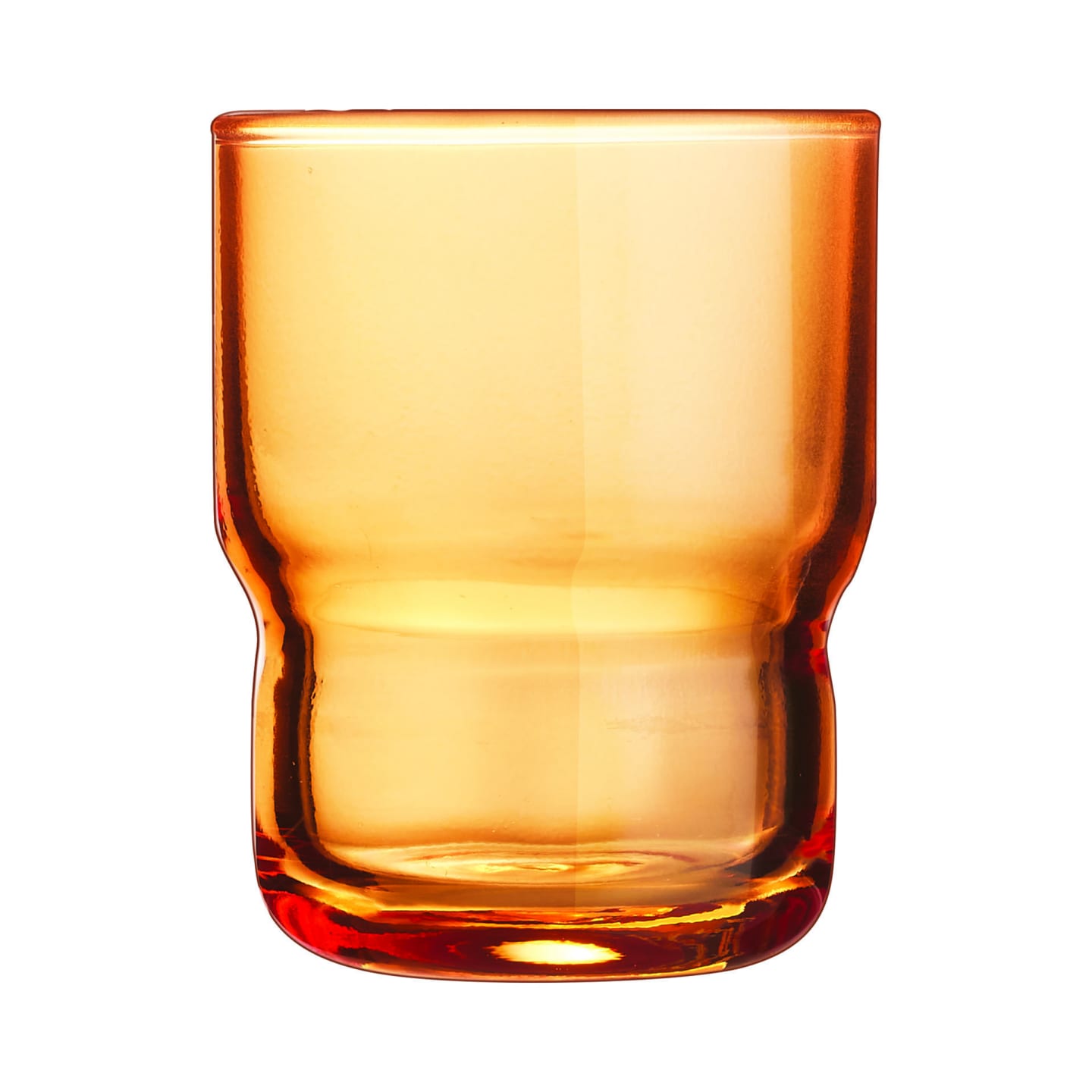 Log dricksglas orange H80 D63mm 16cl - Bild 1 av 3