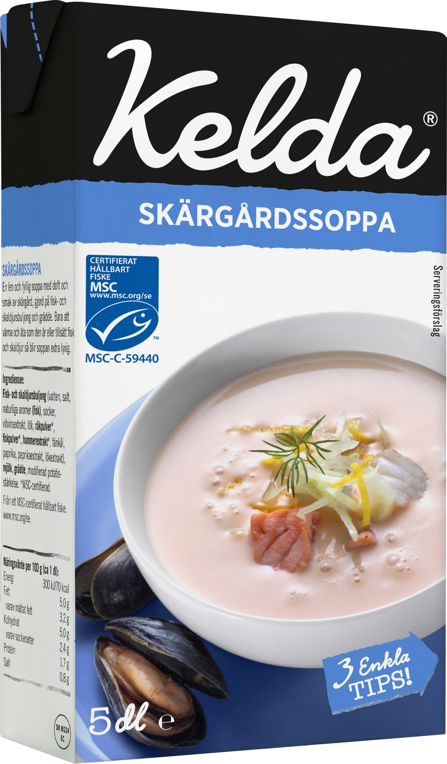 Skärgårdssoppa Kelda MSC 500ml