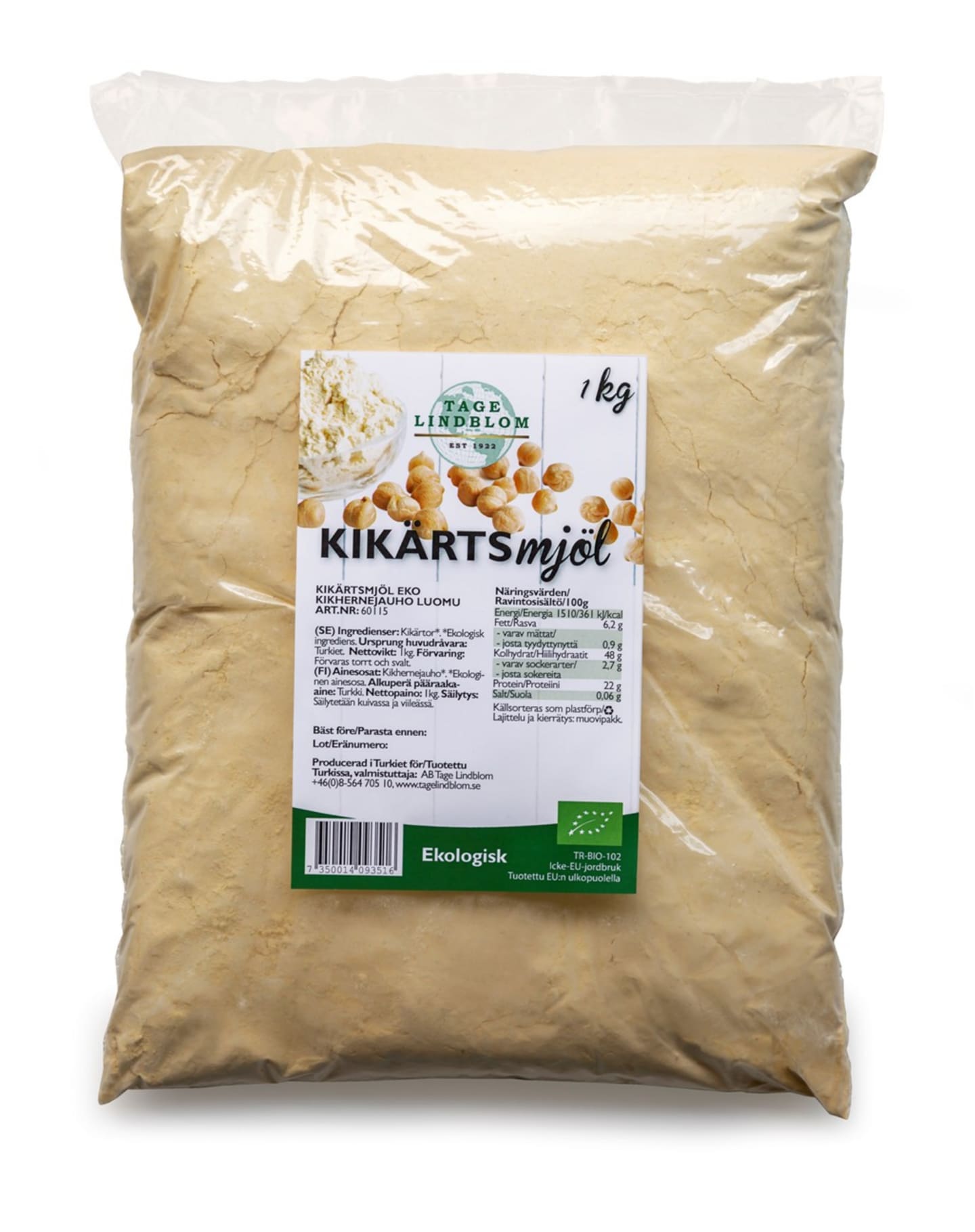 Kikärtsmjöl eko 1kg